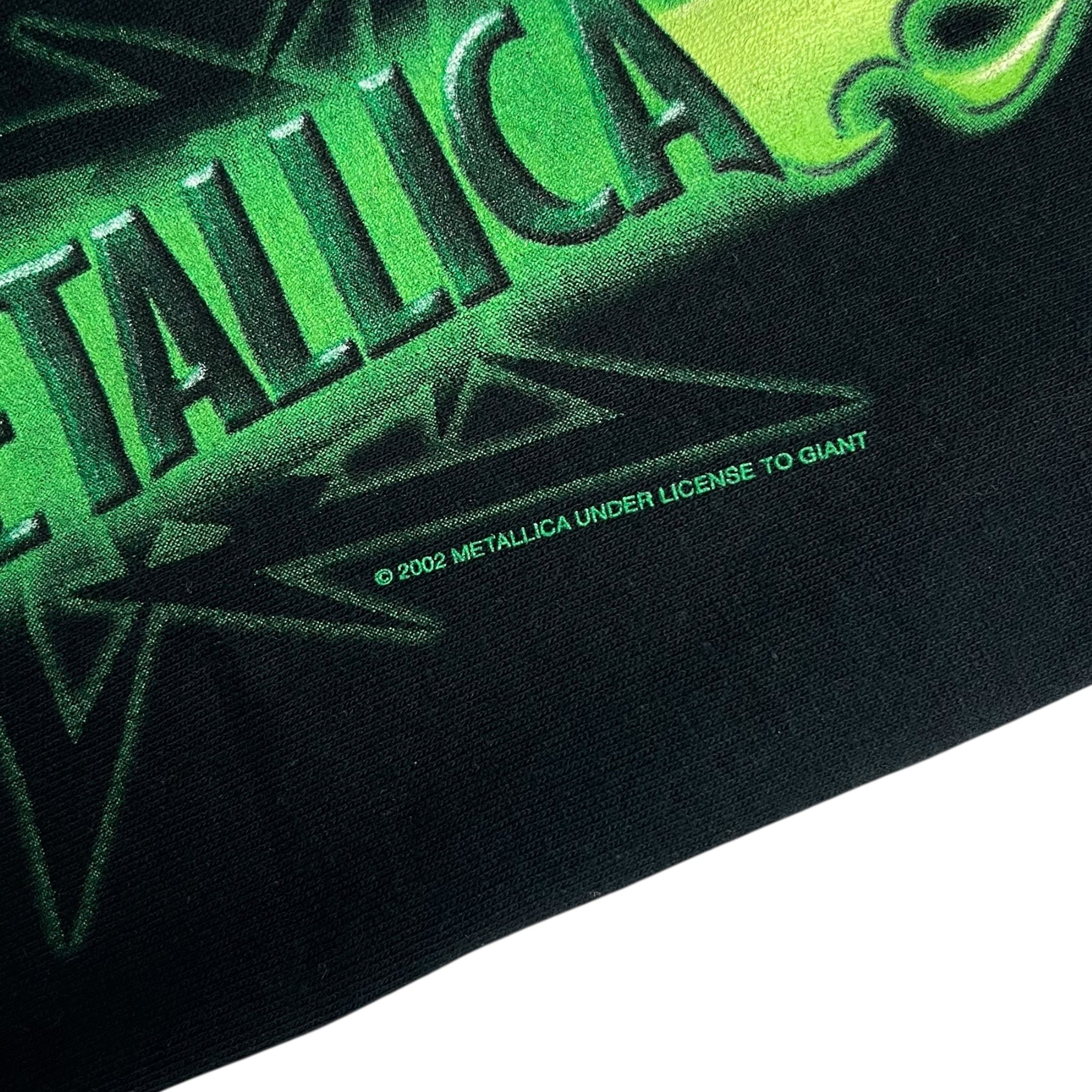 2002 Metallica Y2K Style Logo Longsleeve T-Shirt Black