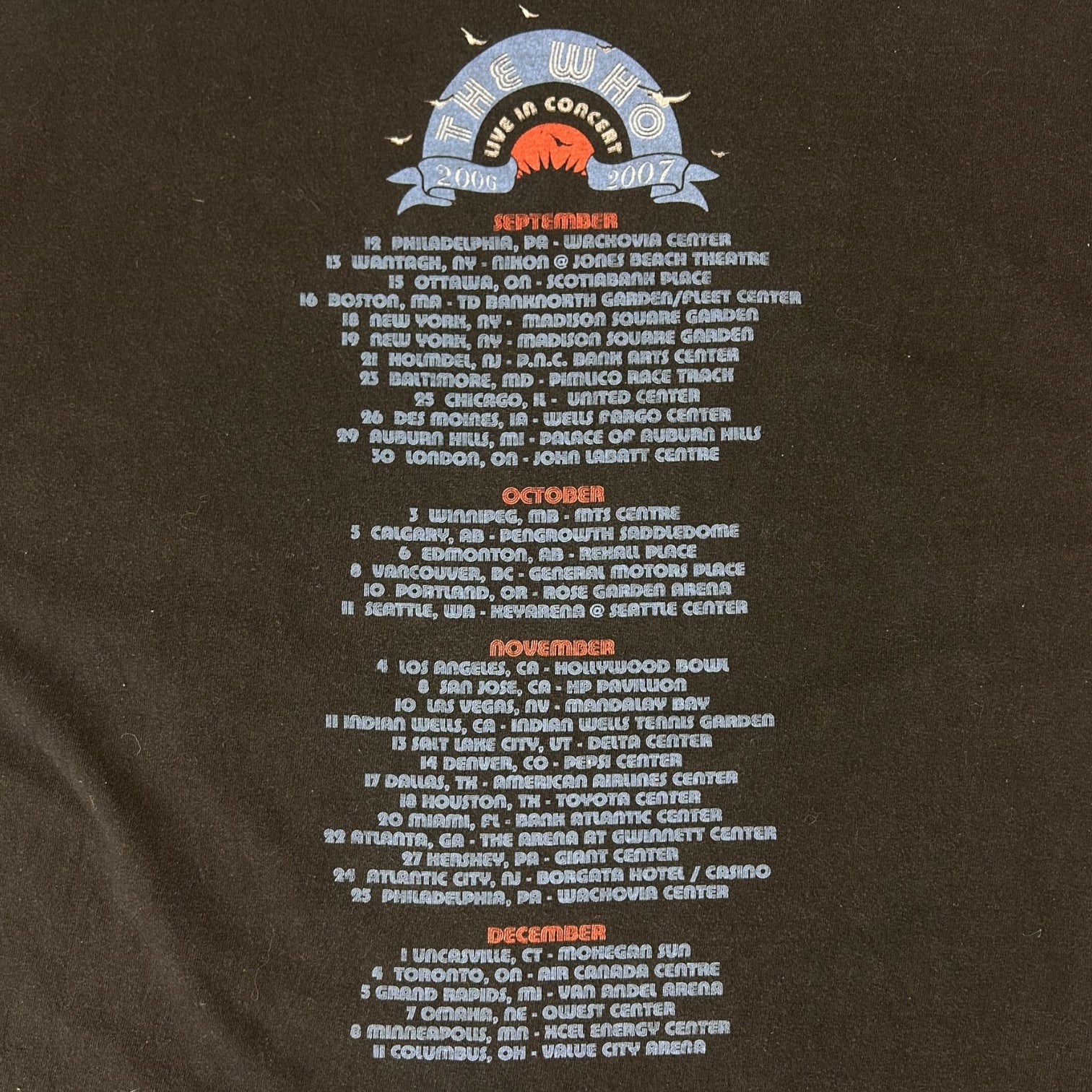 Vintage The Who Band T-Shirt Black