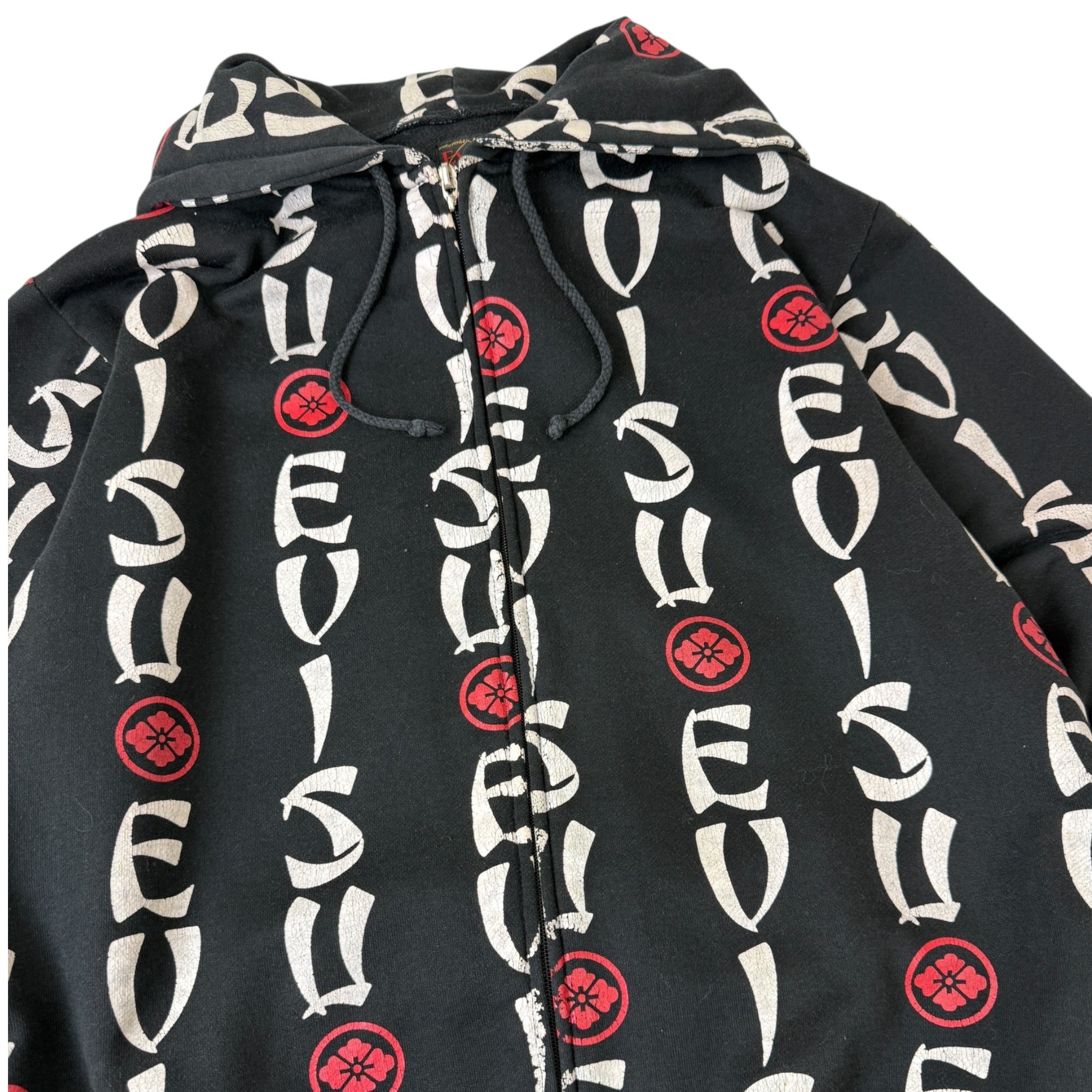 Evisu All Over Print Hoodie Black