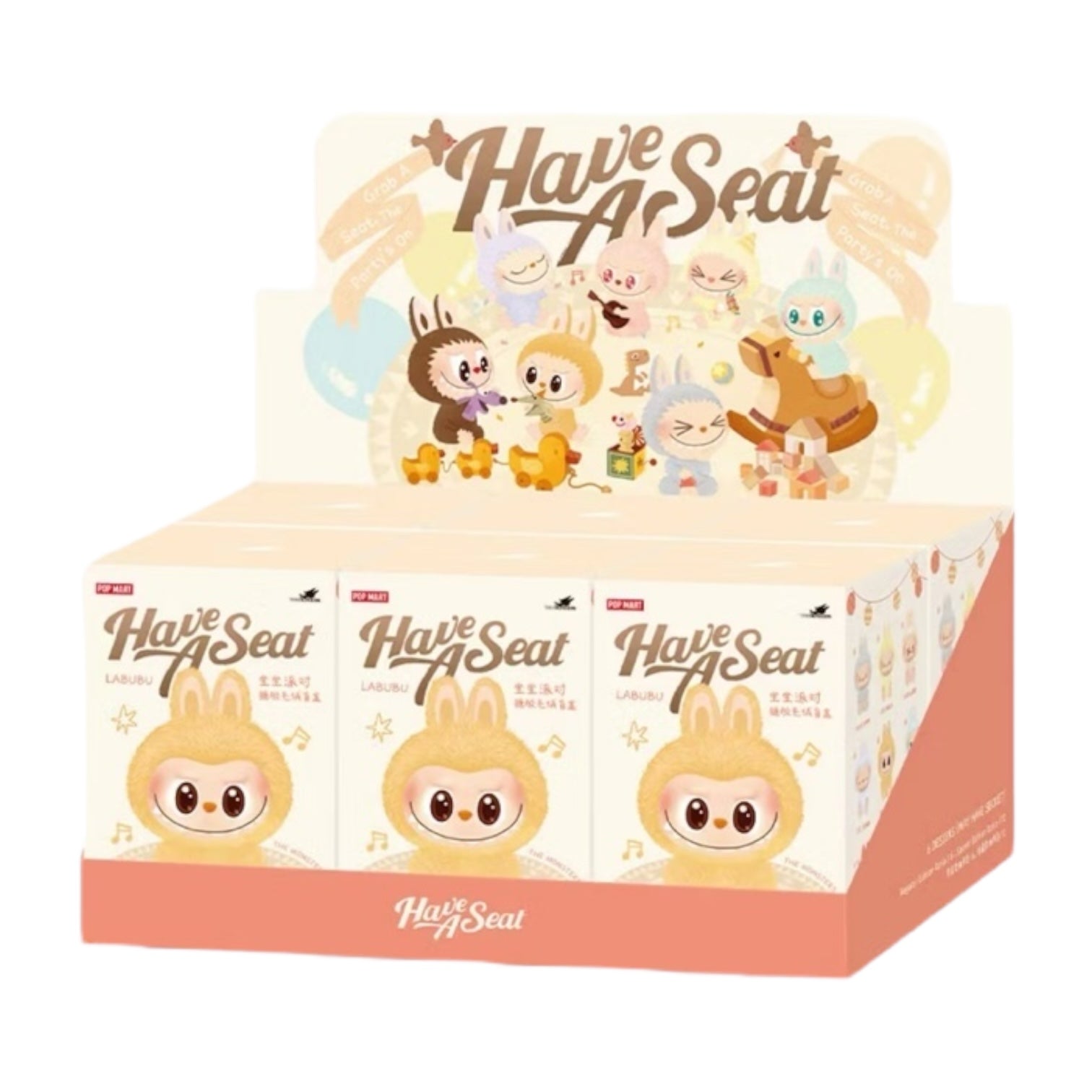 Pop Mart Labubu The Monsters Have a Seat Vinyl Plush Sealed Case (6 Blind Boxes)