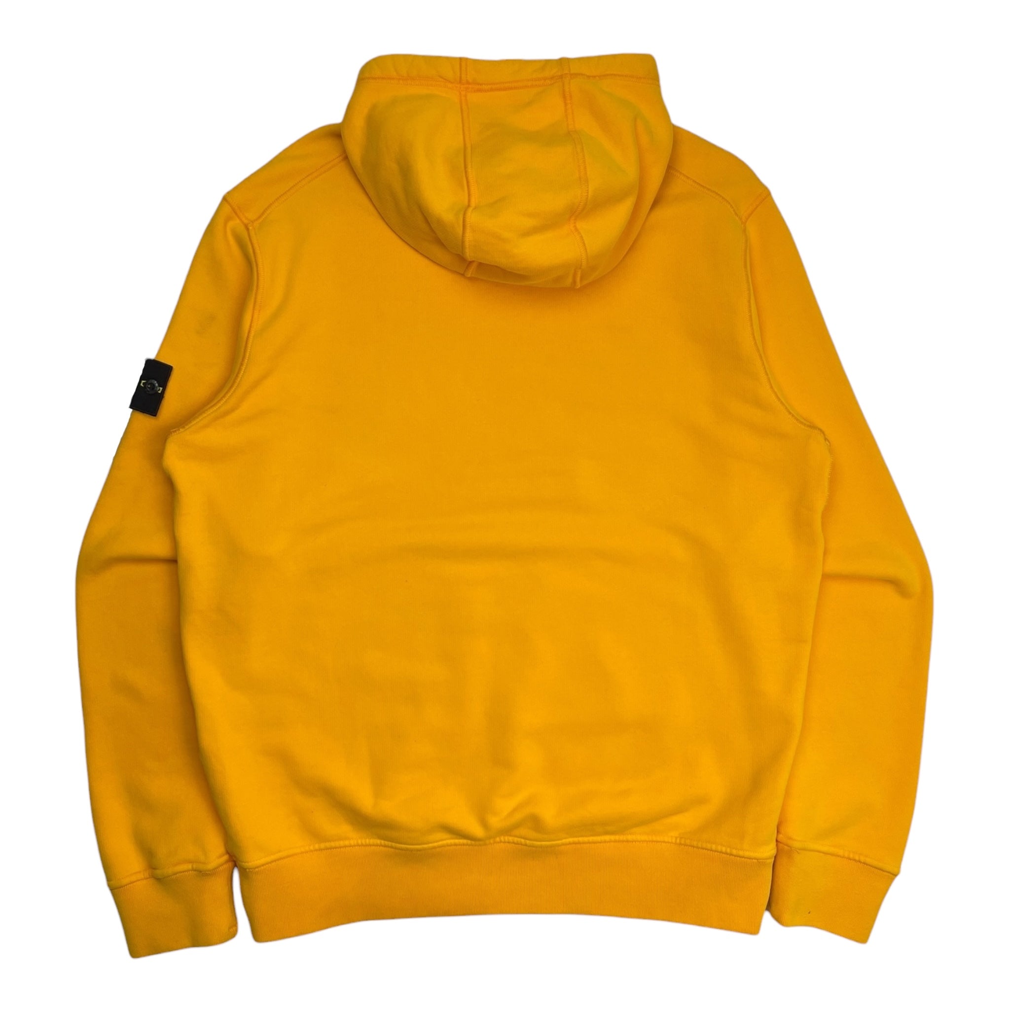 Stone Island Compass Patch Hoodie Yellow