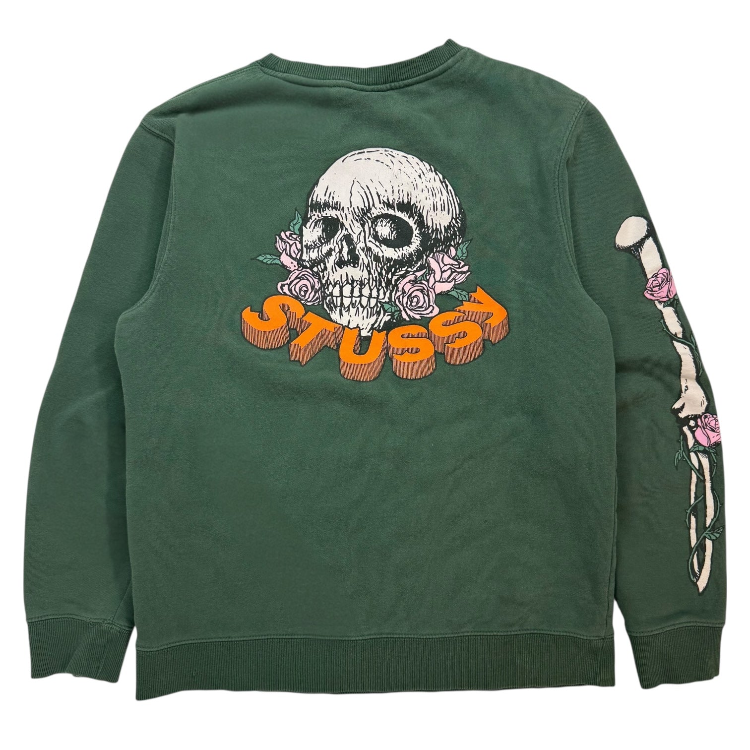 Stussy Skull Crewneck Green