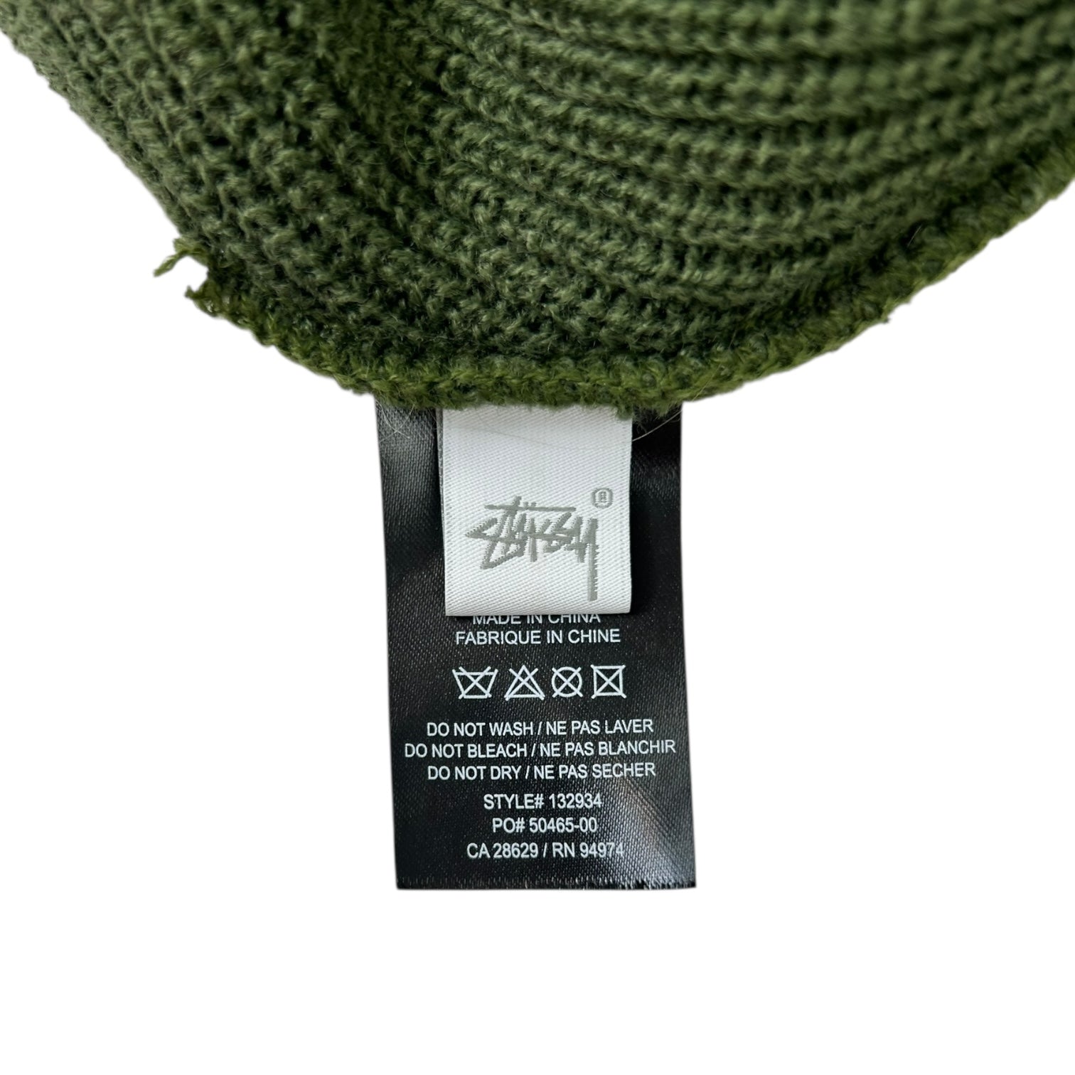 Stussy Stock Logo Beanie Green