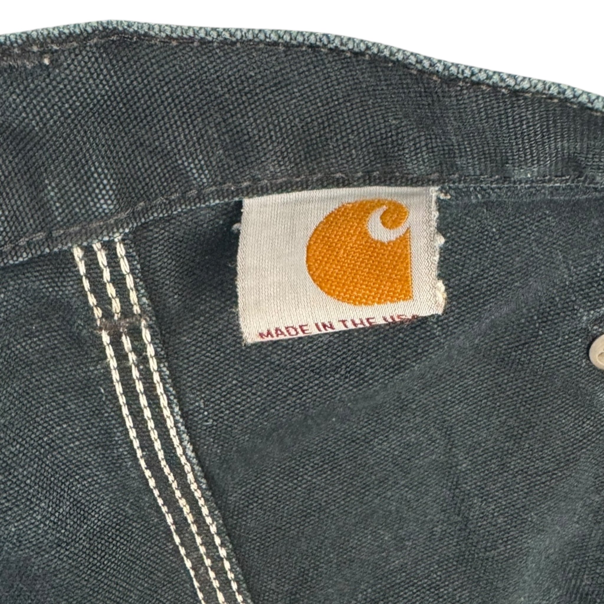 Vintage Carhartt Double Knee Bottoms Distressed Black
