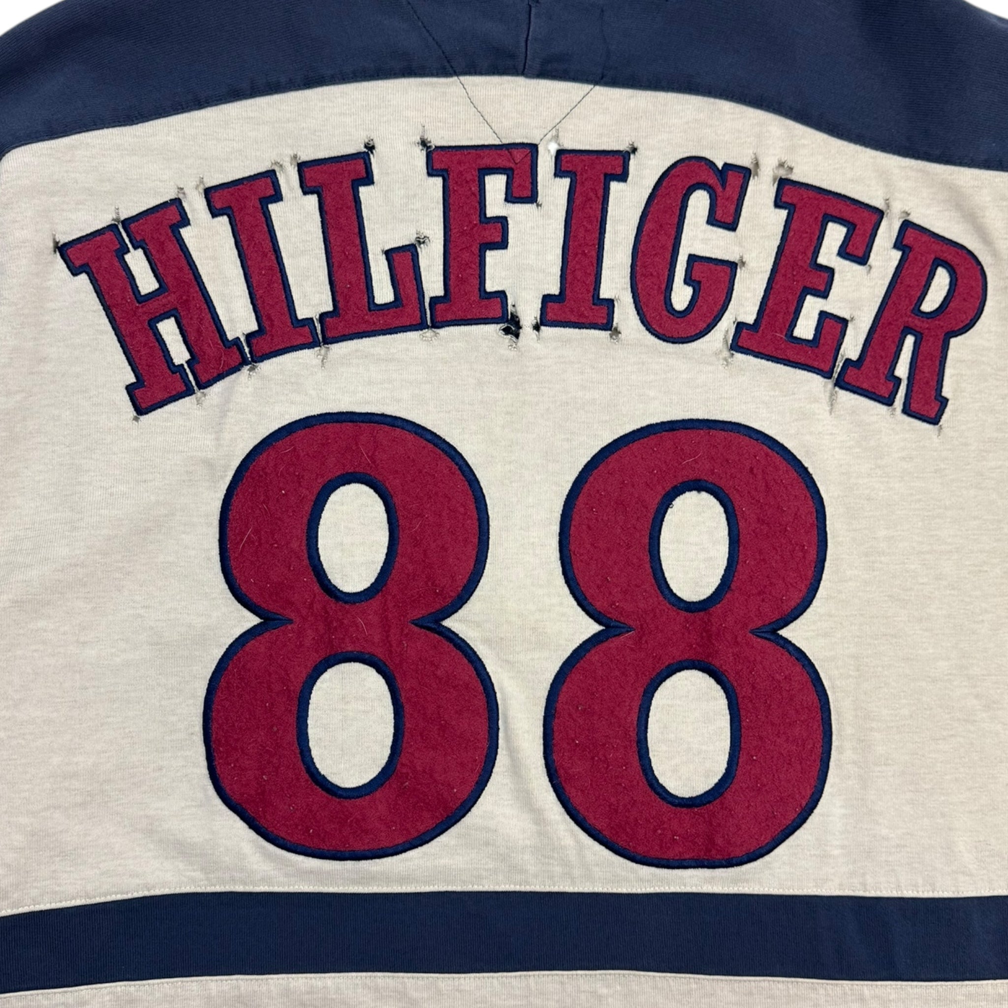 Vintage Tommy Hilfiger Hockey Jersey Felt Logo