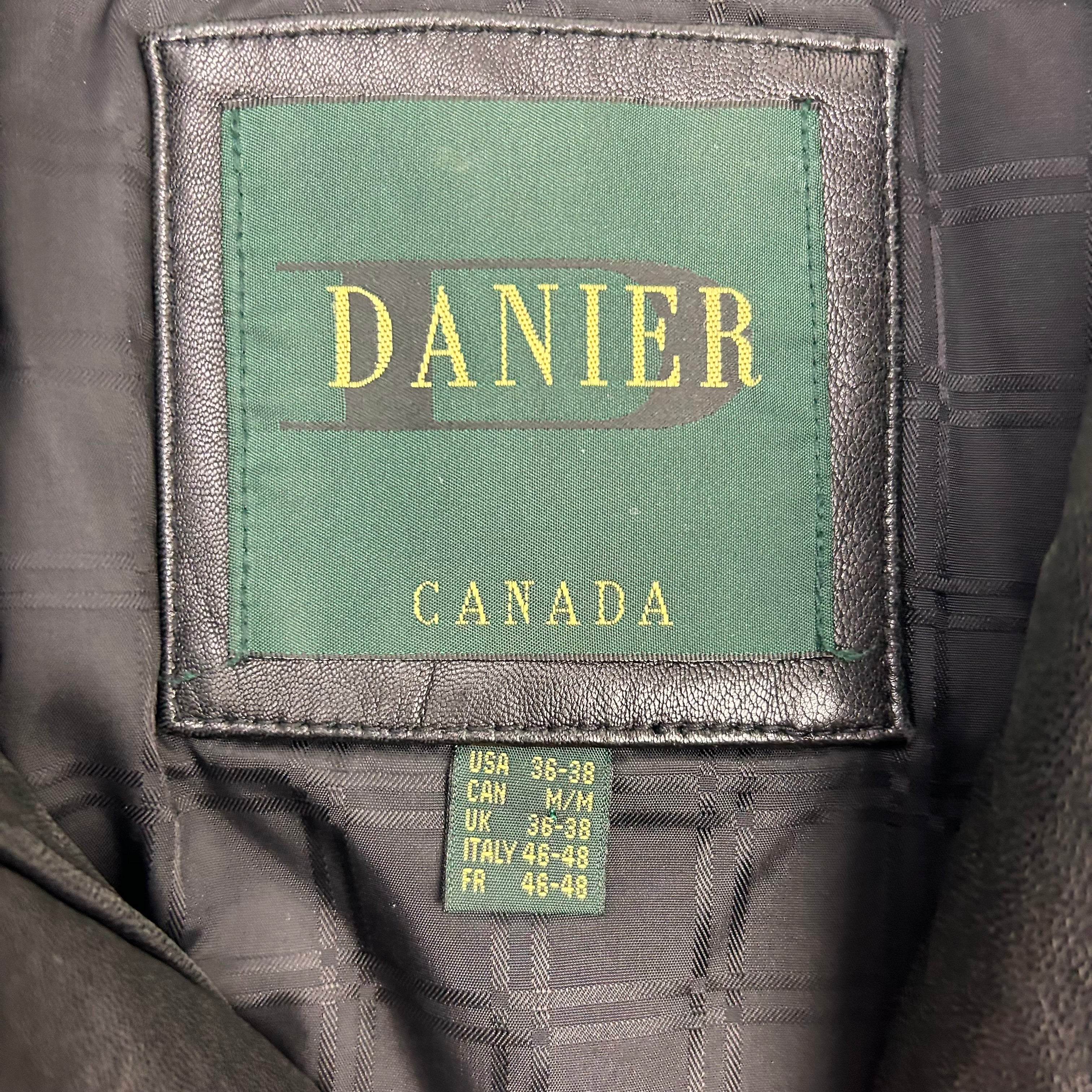 Vintage Danier Leather Jacket Black