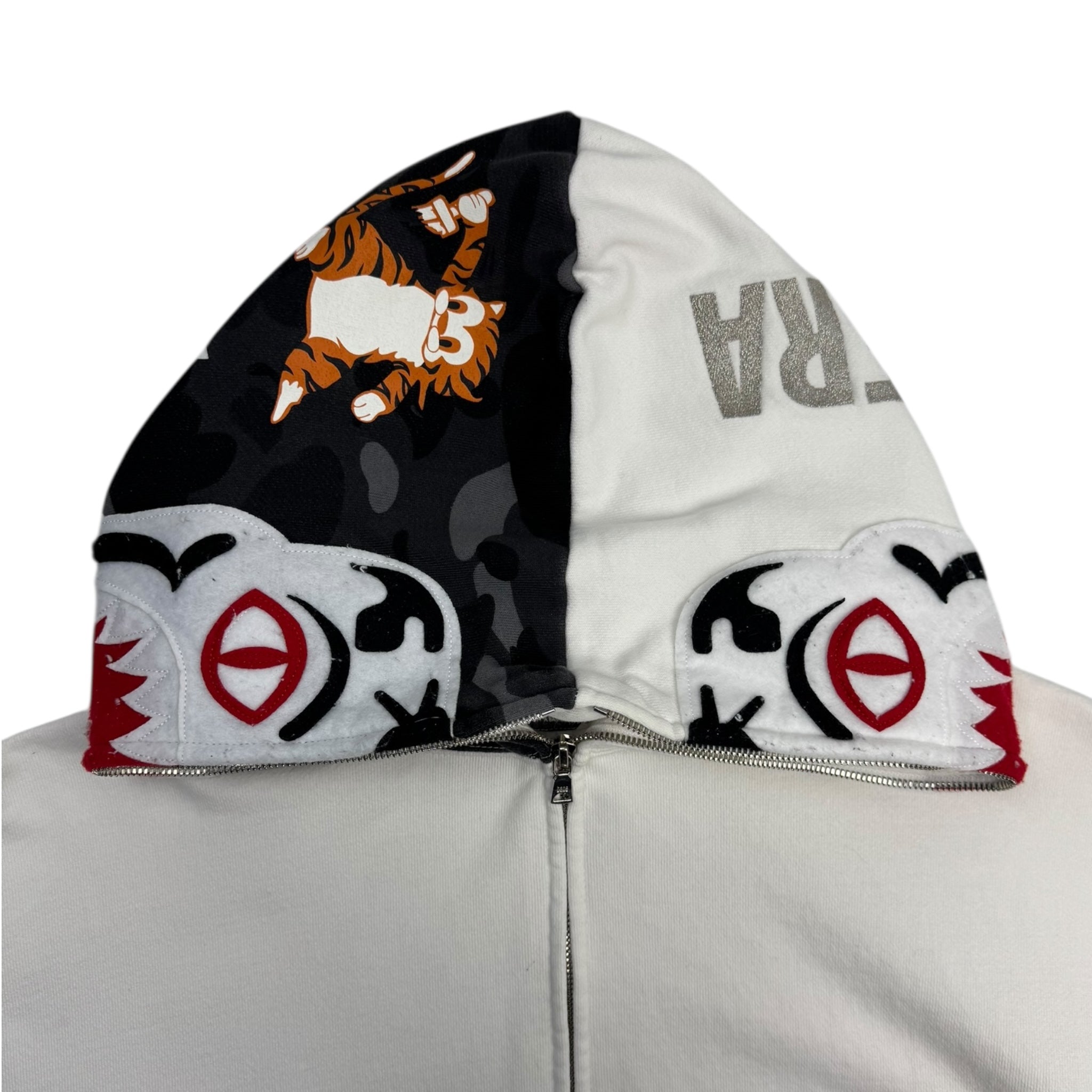 Bape White Tiger Full Zip Hoodie