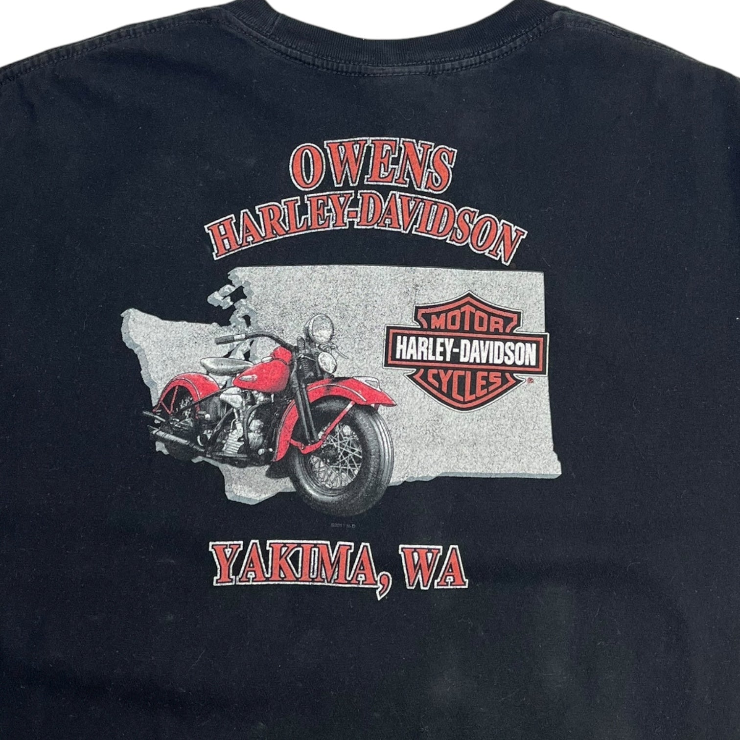 Harley Davidson Washington Twilight Font T-Shirt