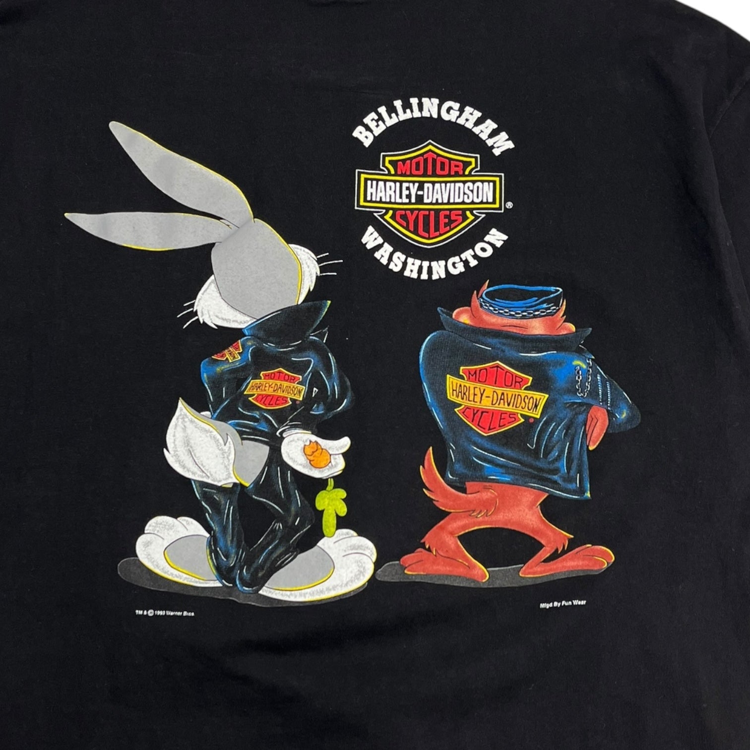 1993 Harley Davidson Looney Tunes T-Shirt