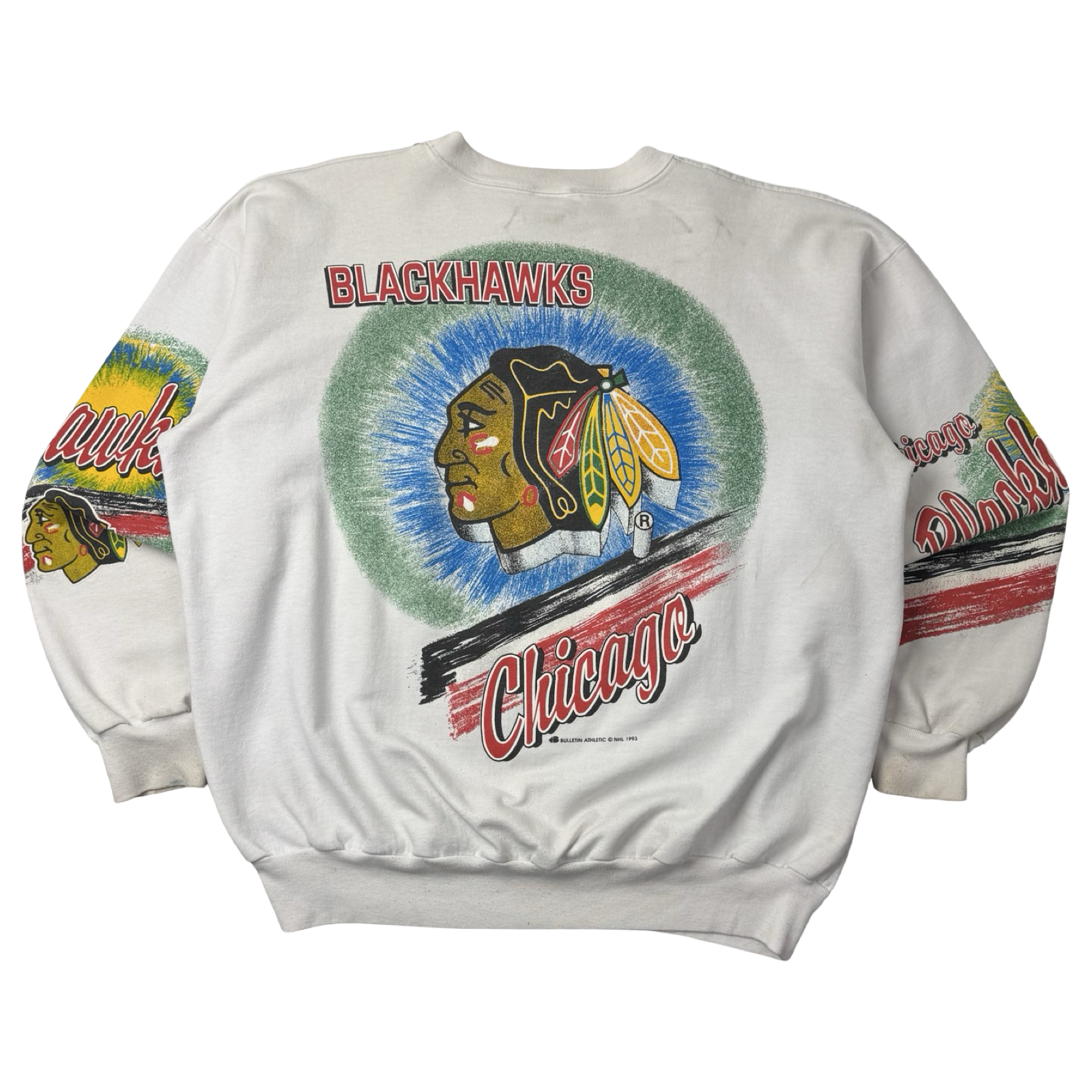 1993 Chicago Blackhawks Bulletin Crewneck