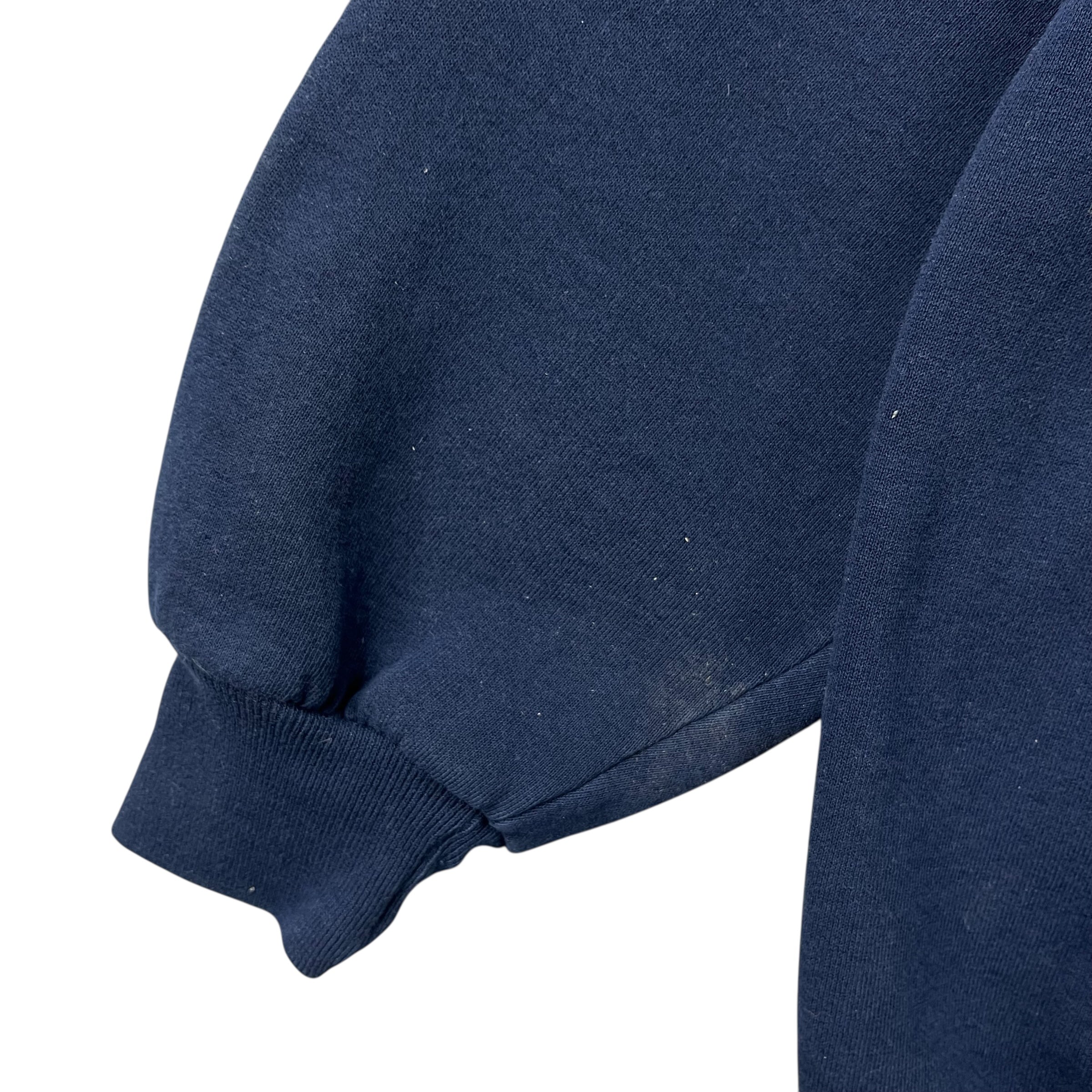 Vintage Russell Blank Hoodie Navy