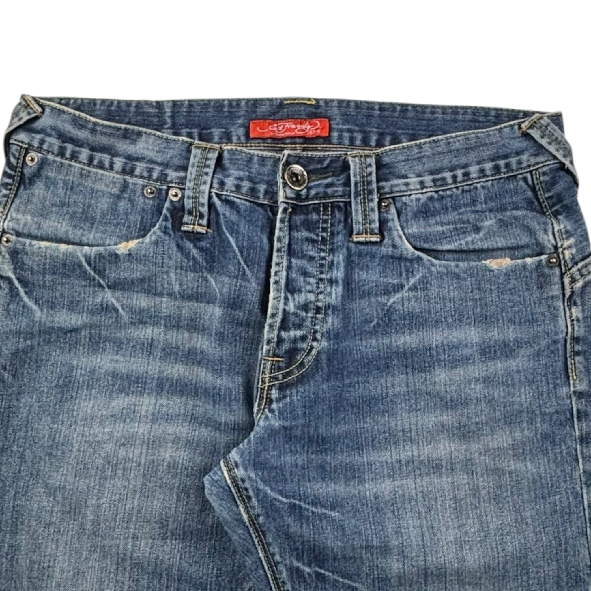 Vintage Y2K Ed Hardy Denim Medium Blue