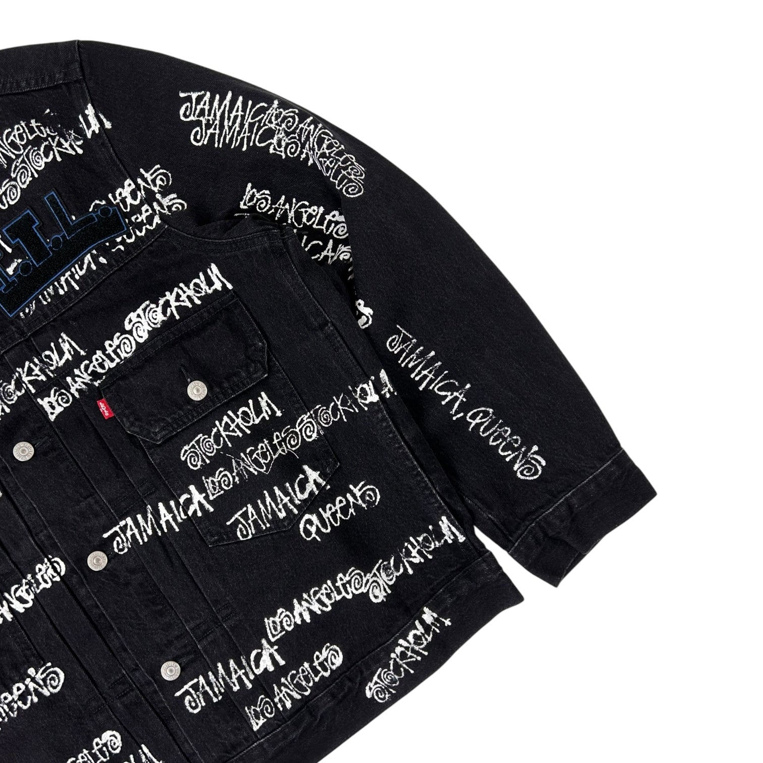Stussy Denim Tears Denim Jacket Black