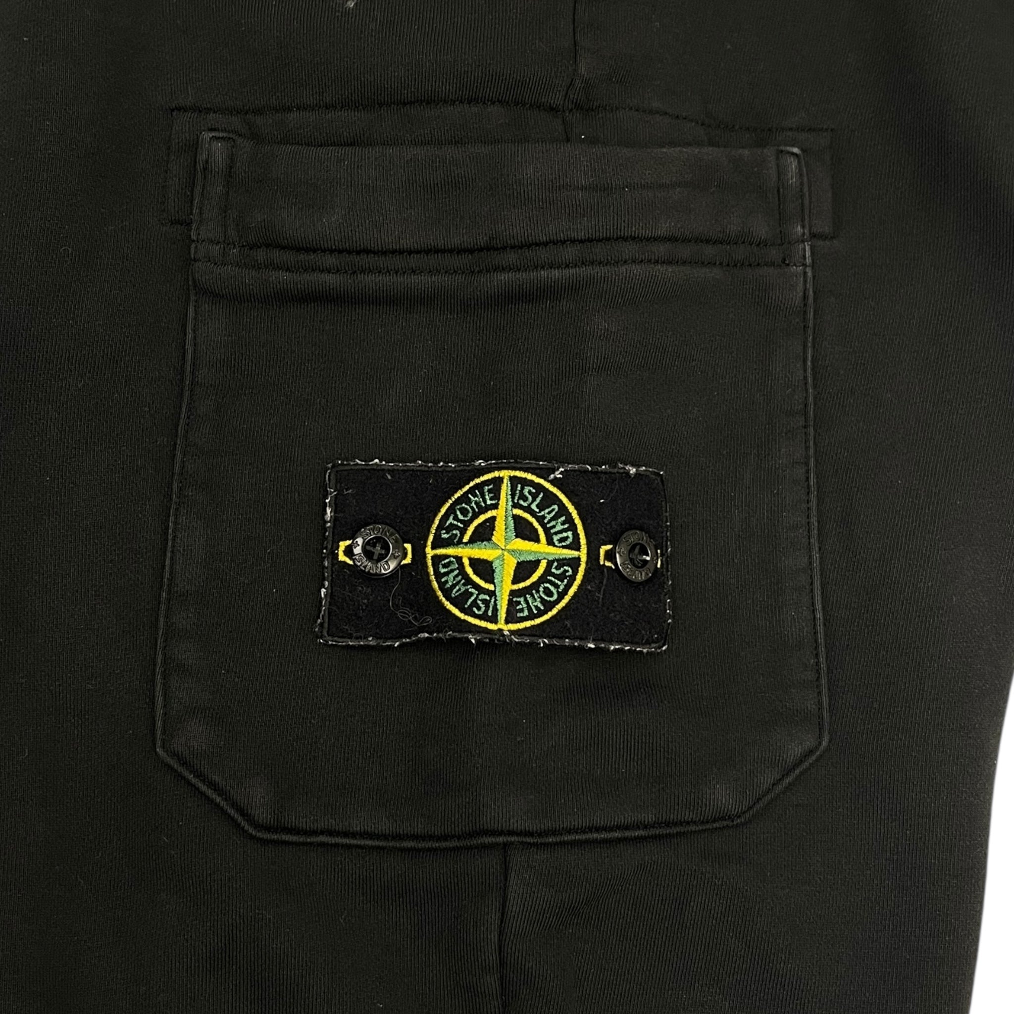 Stone Island Compass Badge Cargo Joggers Black