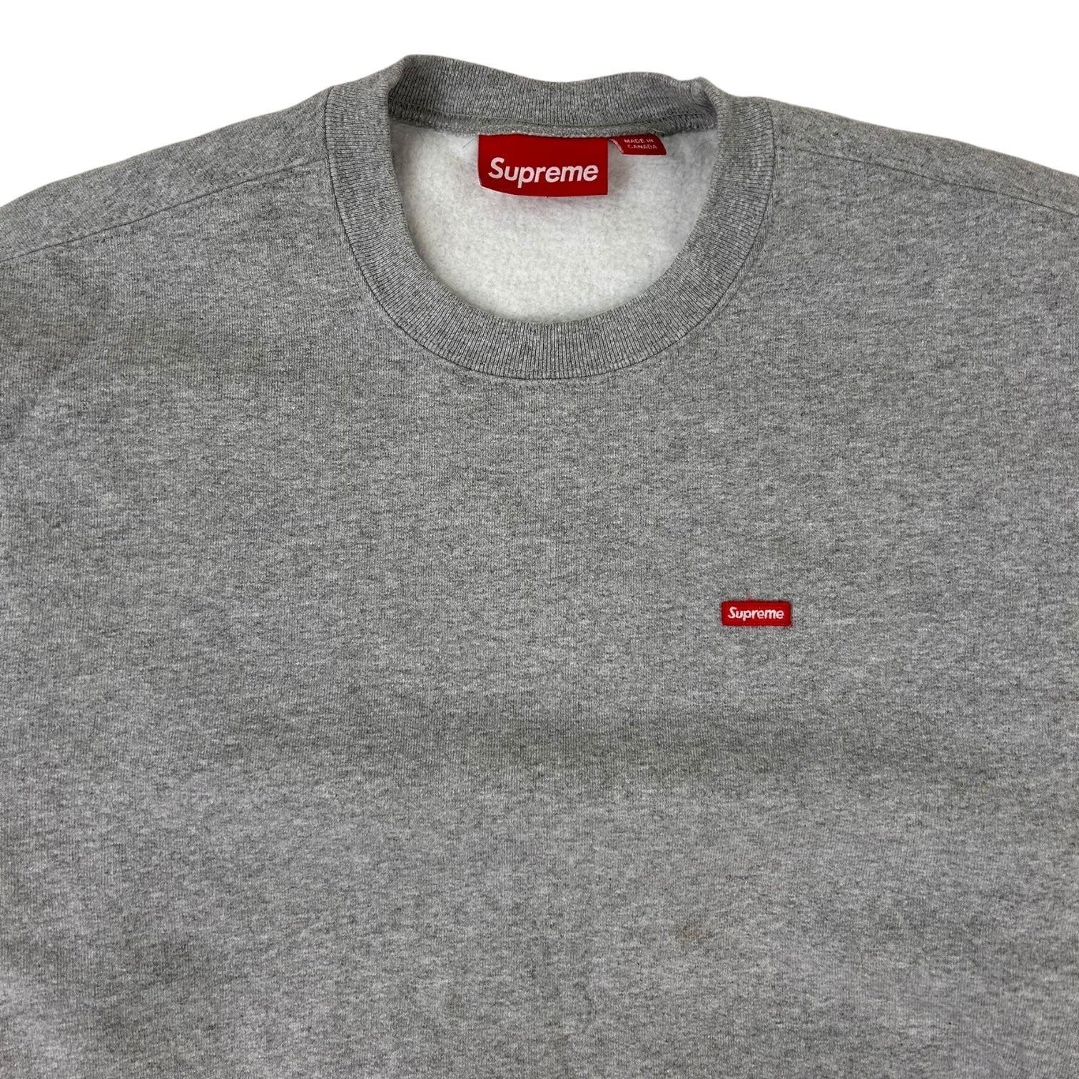 Supreme Mini Box Logo Crewneck Grey