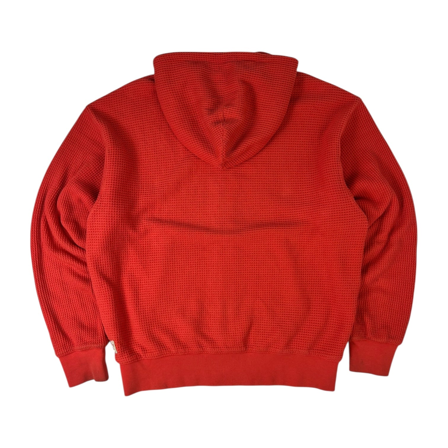 Stussy Double Waffle Zip Up Hoodie Red
