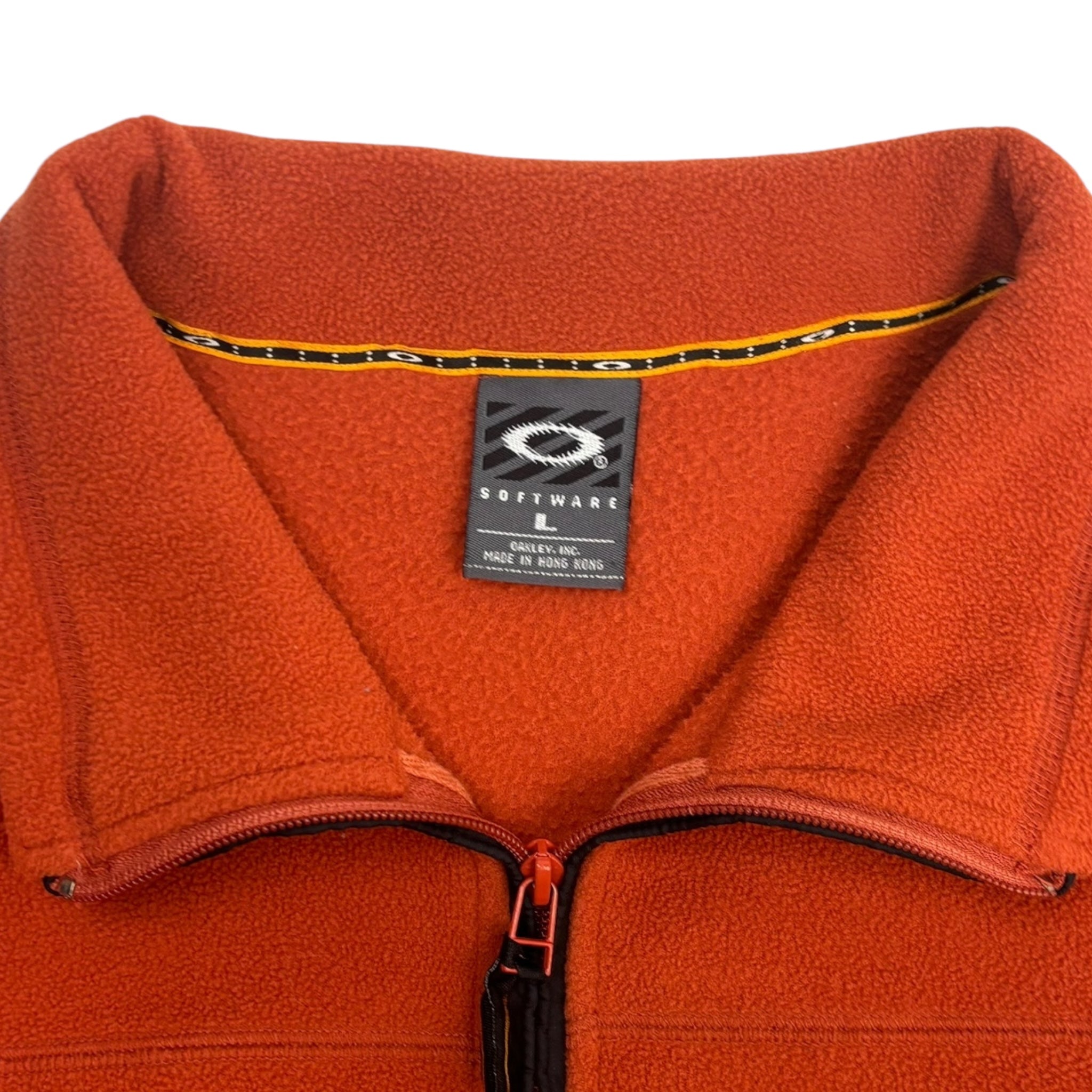 Vintage Oakley Quarter-Zip Fleece Burnt Orange