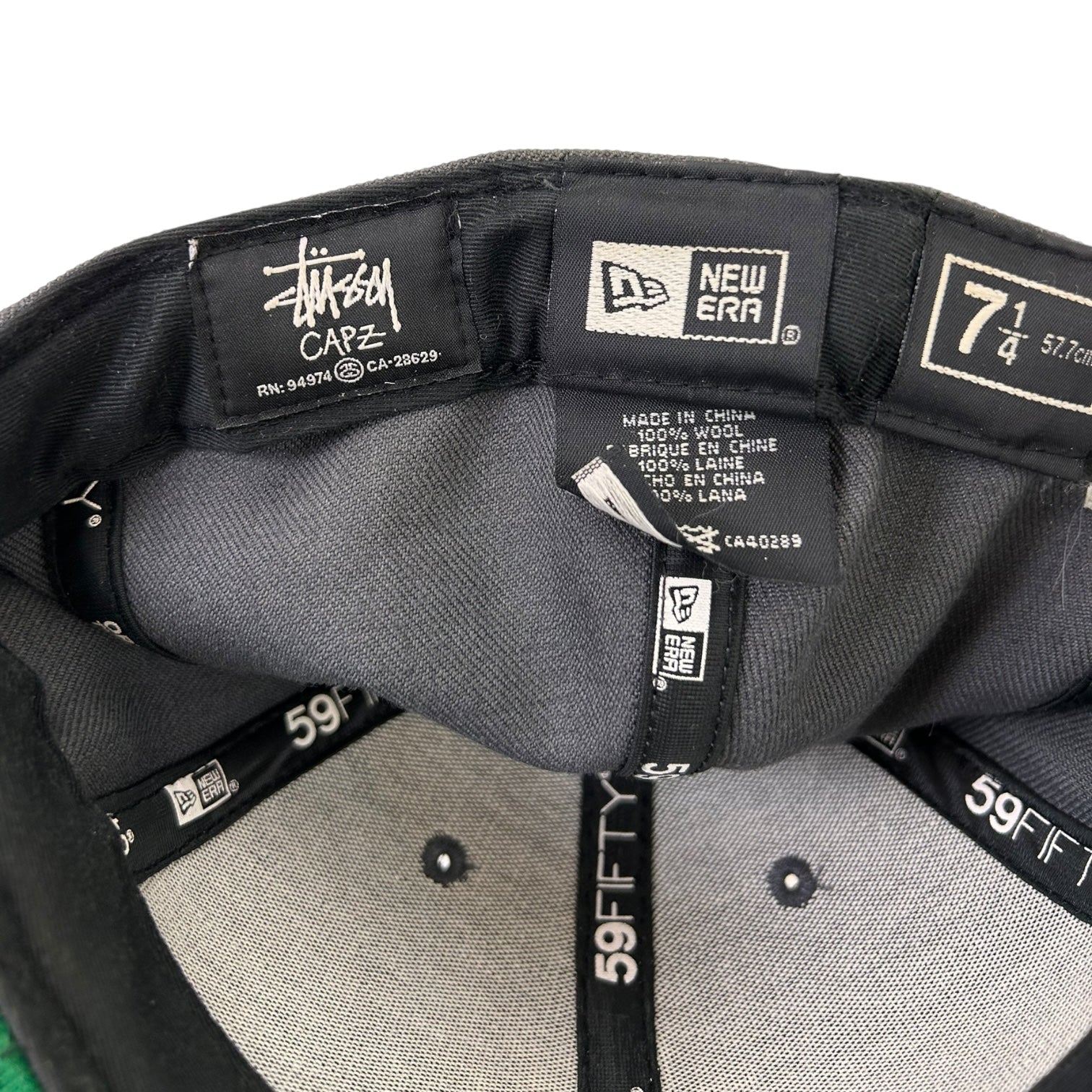 Stussy New Era Classic Fitted Hat Dark Grey