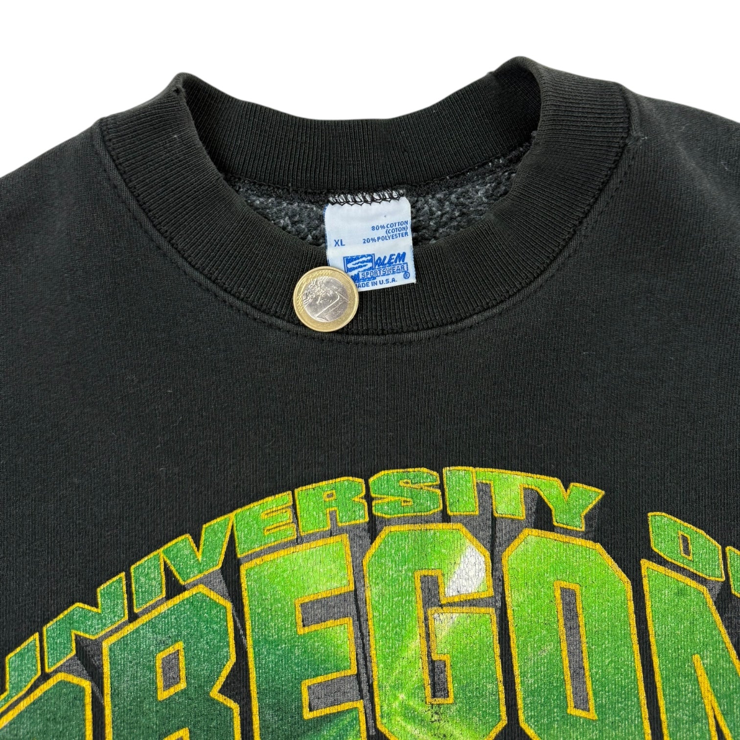 1995 University Of Oregon Rose Bowl Crewneck Black