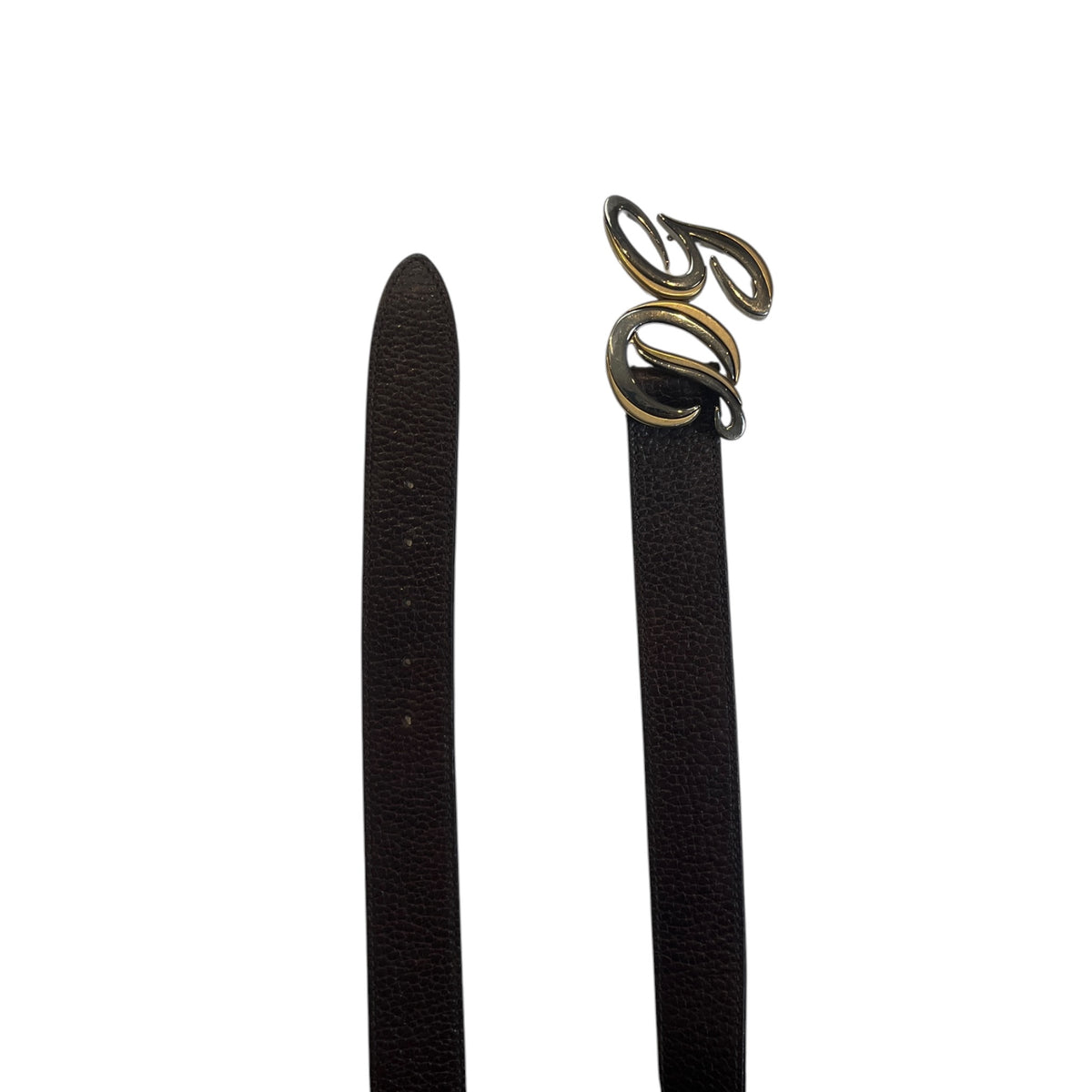 Dolce & Gabbana Cursive DG Logo Leather Belt
