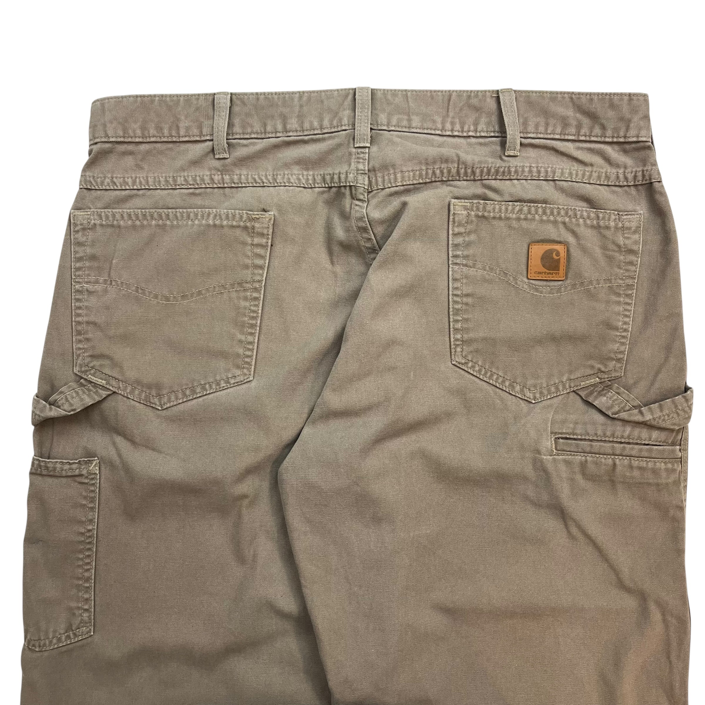 Vintage Carhartt Dungaree Pants Grey Beige