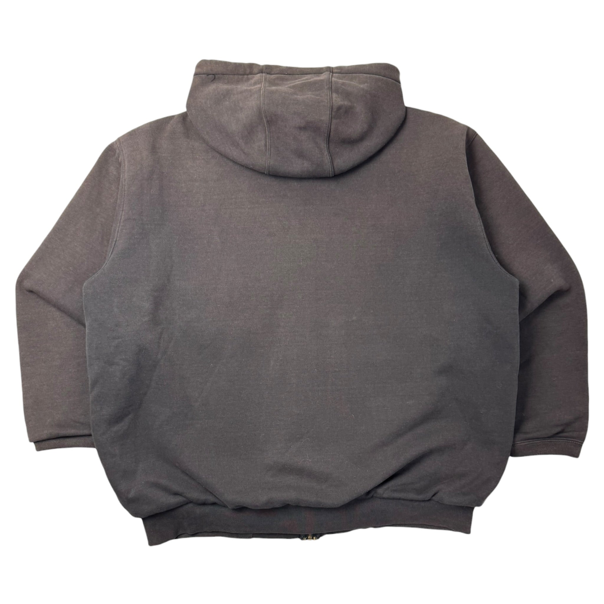 Vintage Carhartt Zip Up Hoodie Faded Brown