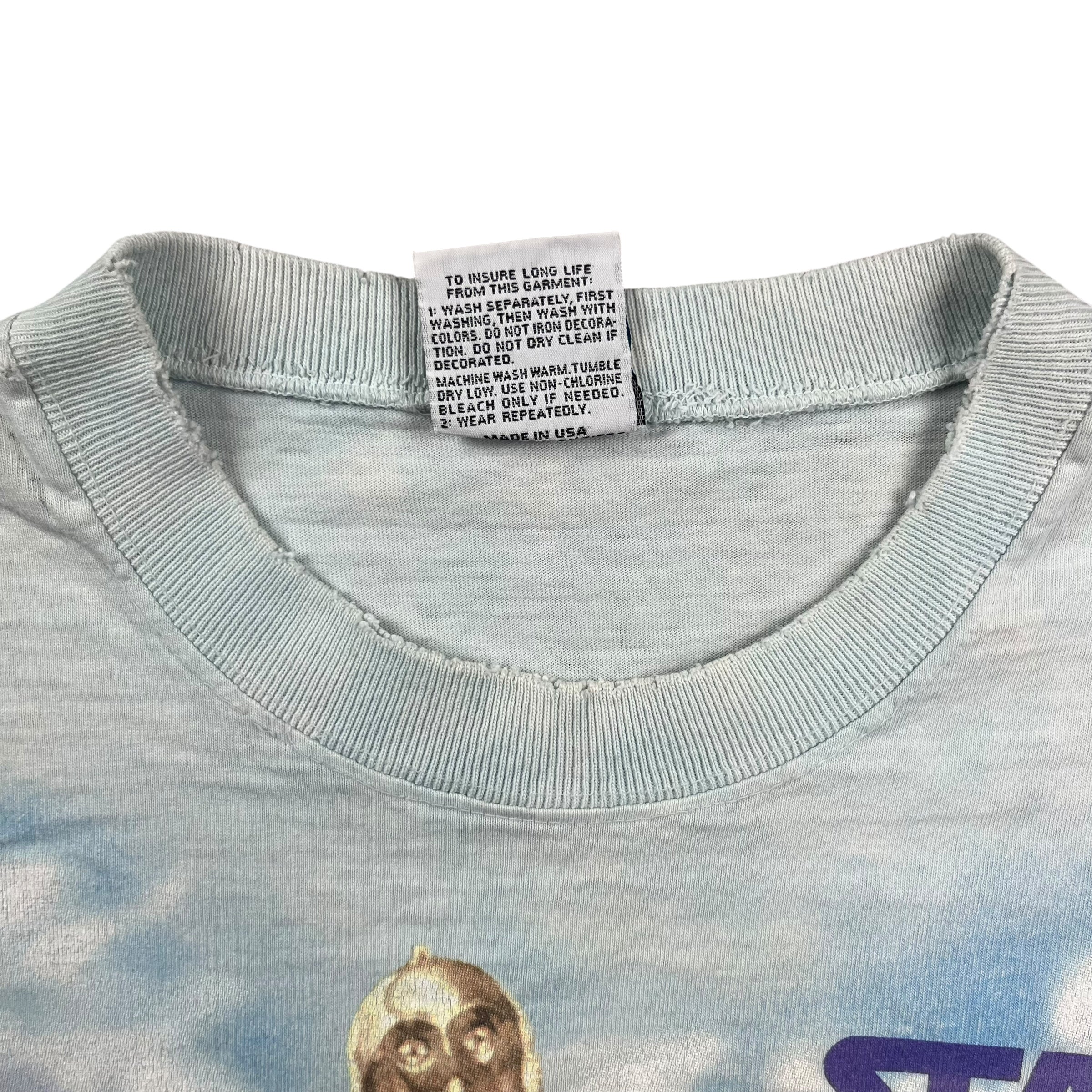1997 Star Wars NASA Tee Light Blue/Beige