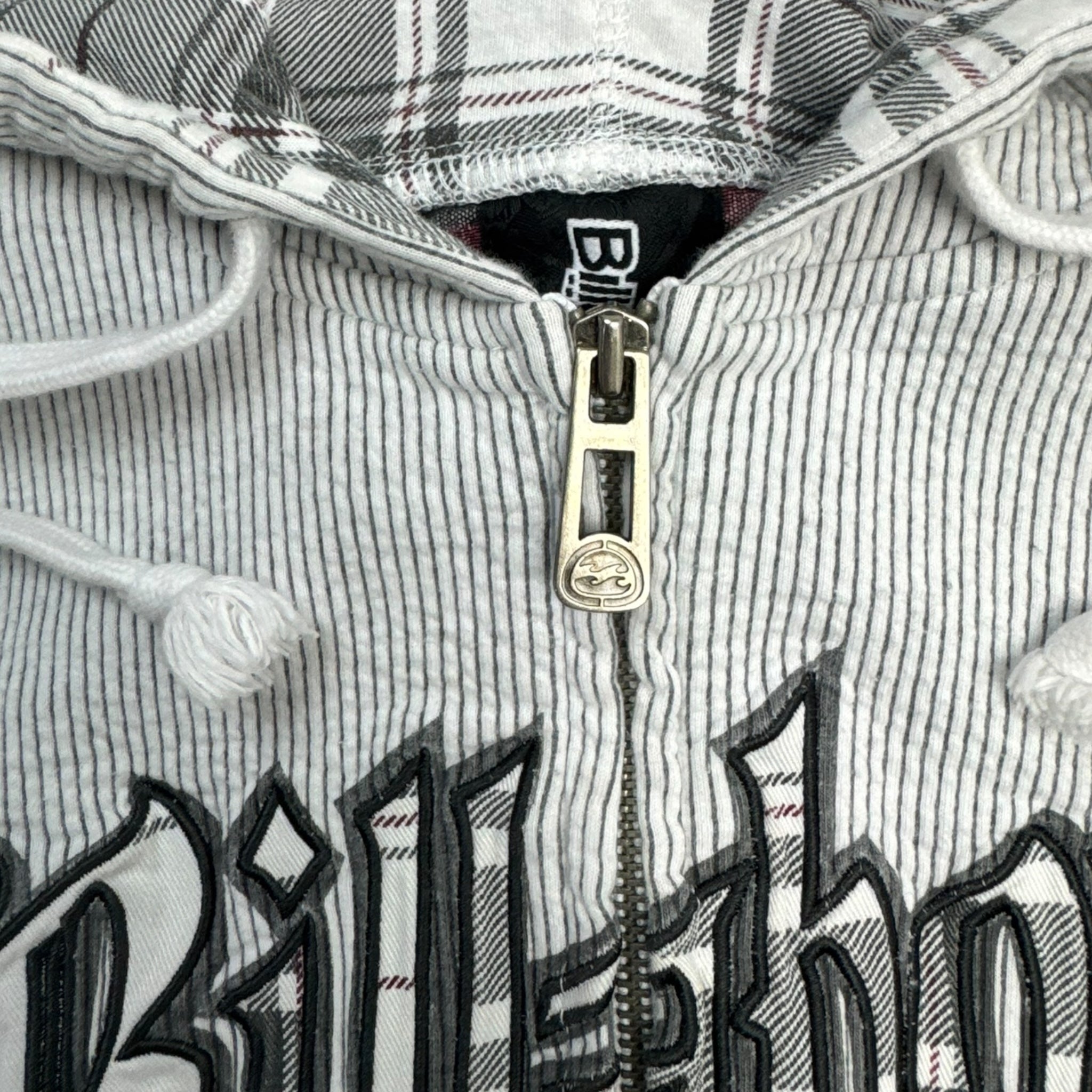 Y2K Billabong Tartan Surf Zip Up Hoodie