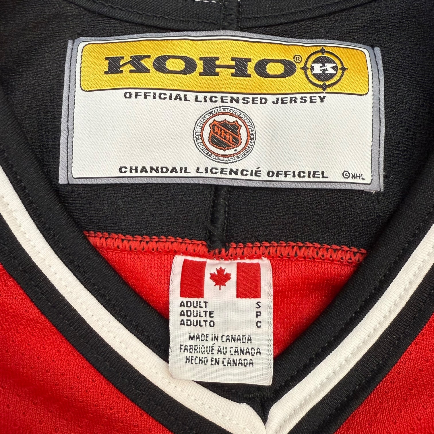 Vintage Koho New Jersey Devils Home Jersey Red