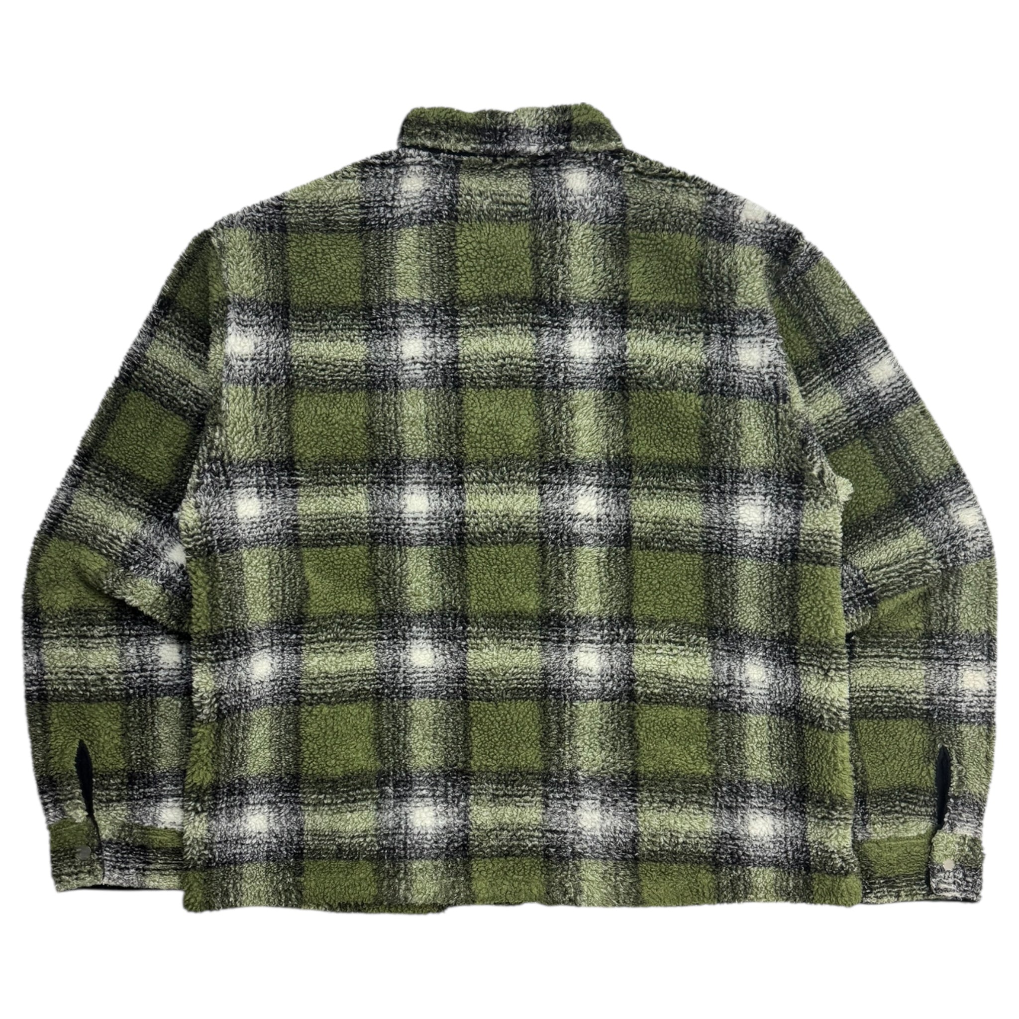 Stussy Shadow Plaid Sherpa Zip