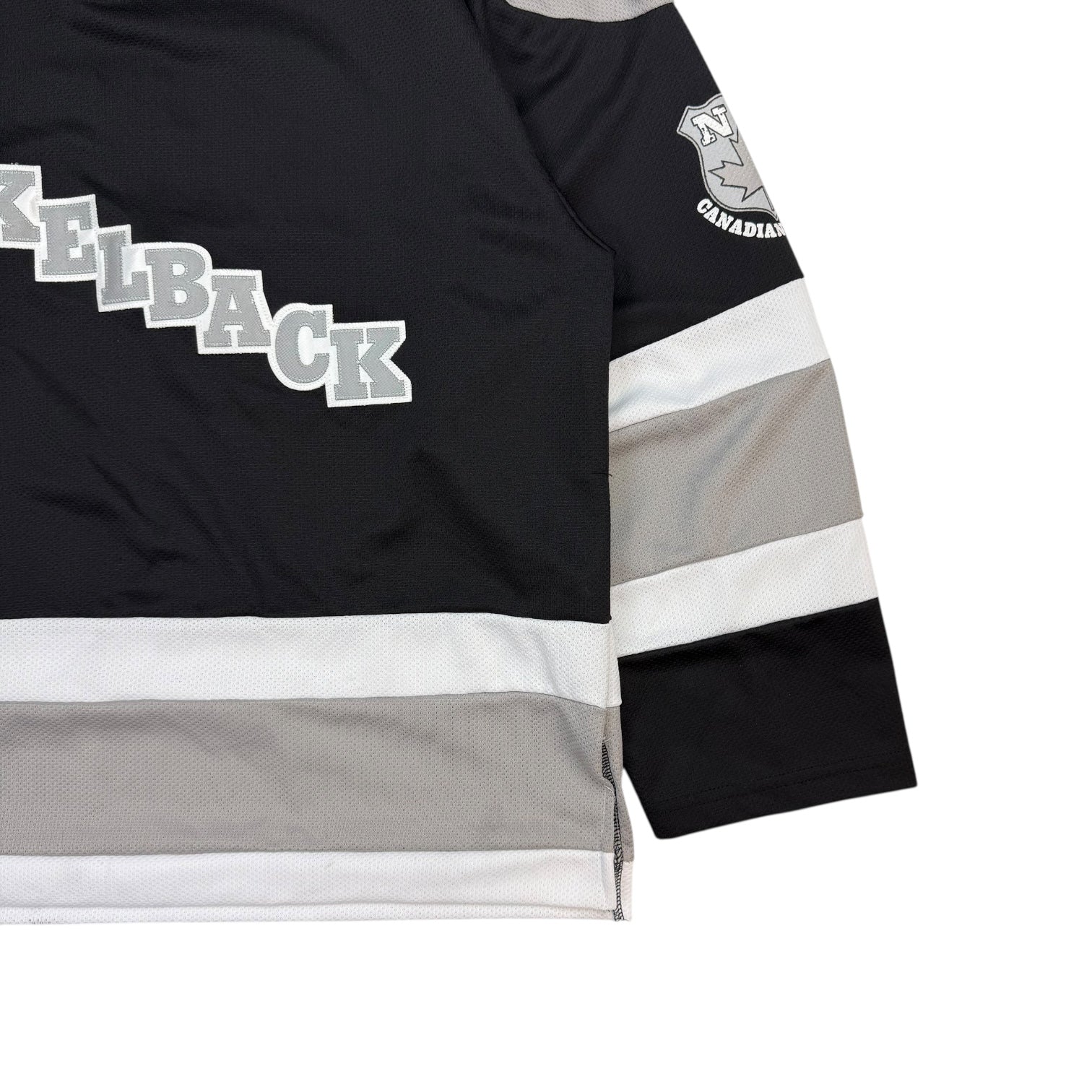 2004 Nickelback Canadian Tour Hockey Jersey Black/White