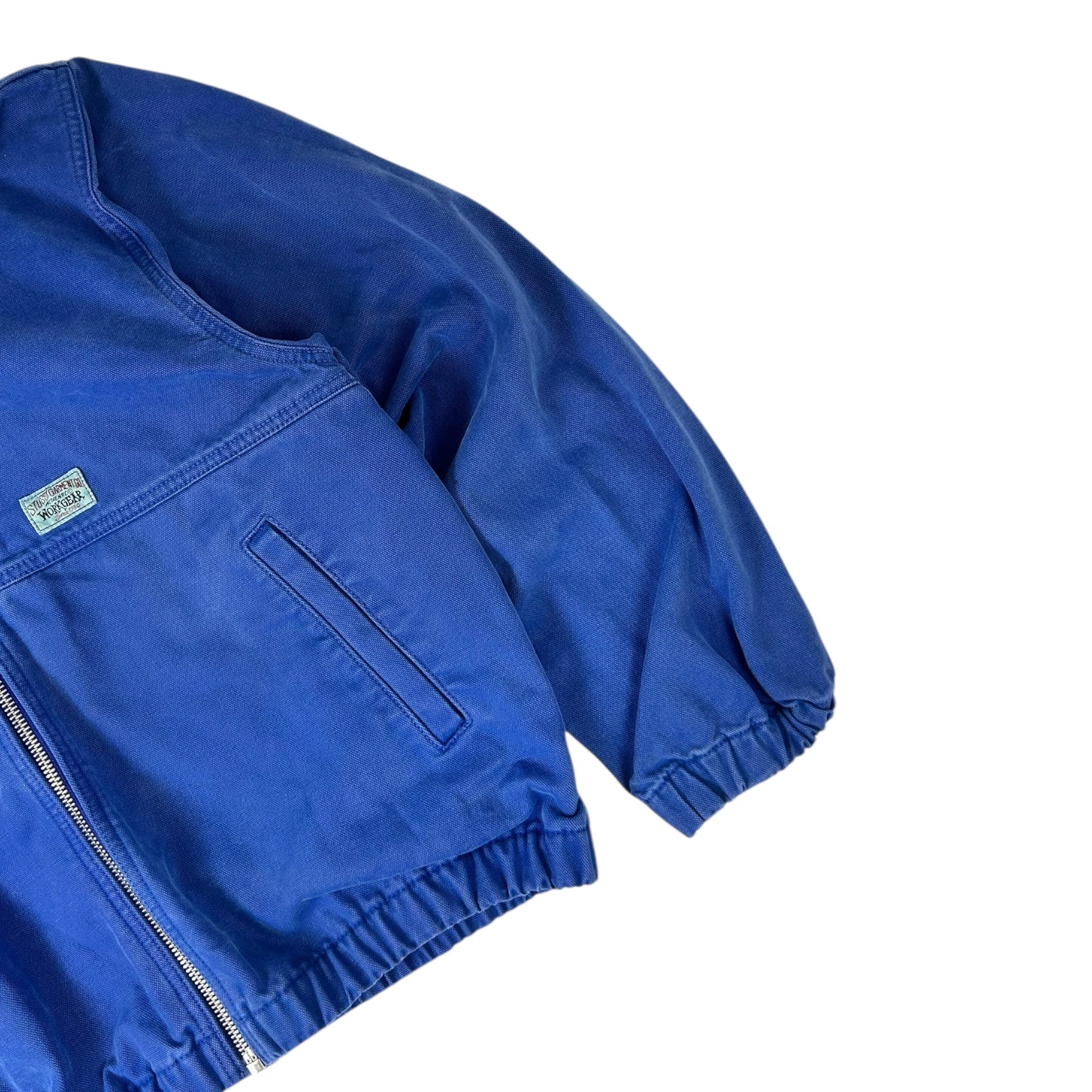 Stussy Unlined Canvas Work Jacket Blue