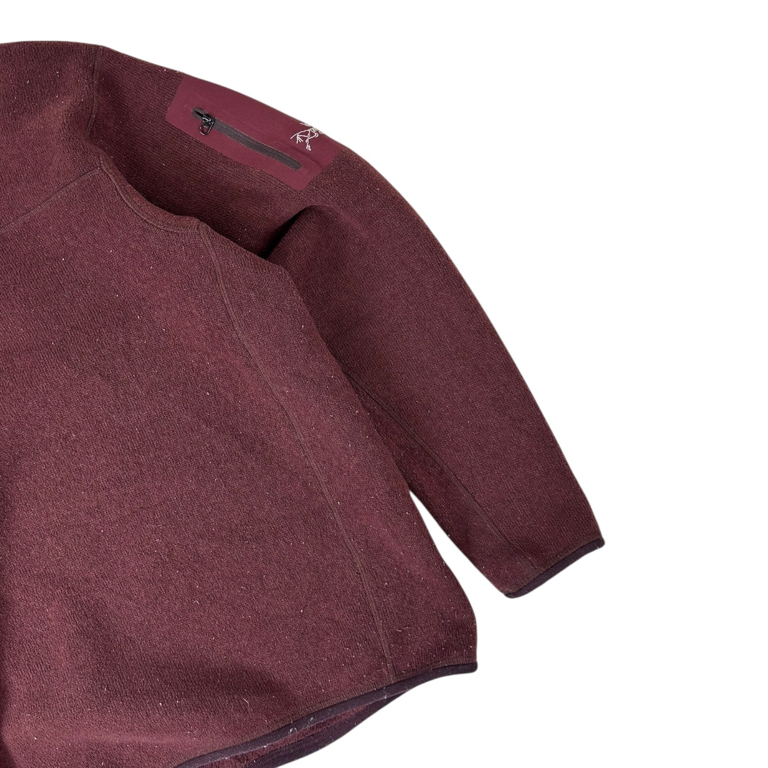 Arc'teryx 1/4 Zip Polartec Fleece Pullover Jacket Burgundy
