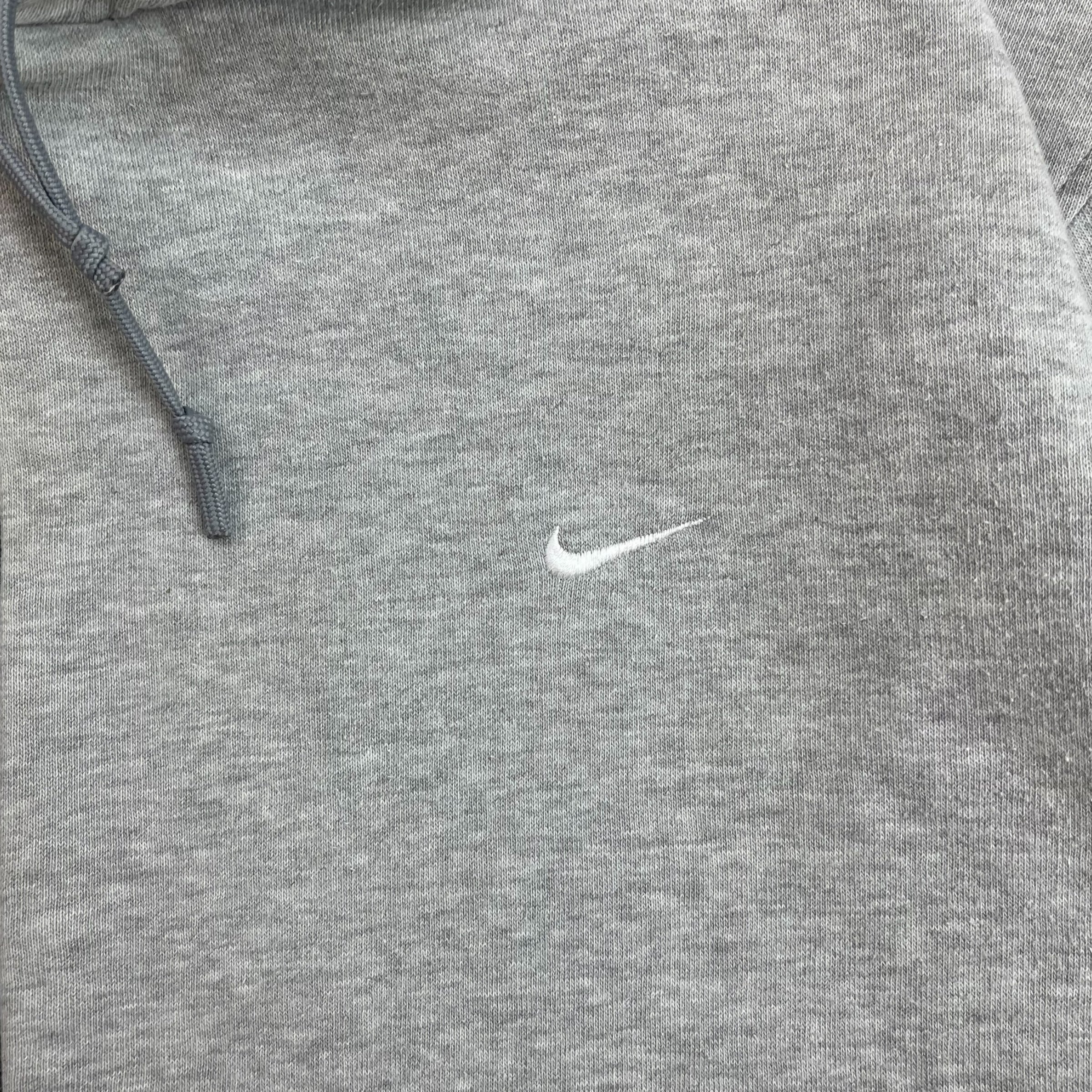 Vintage Nike Swoosh Zip Up Hoodie Grey