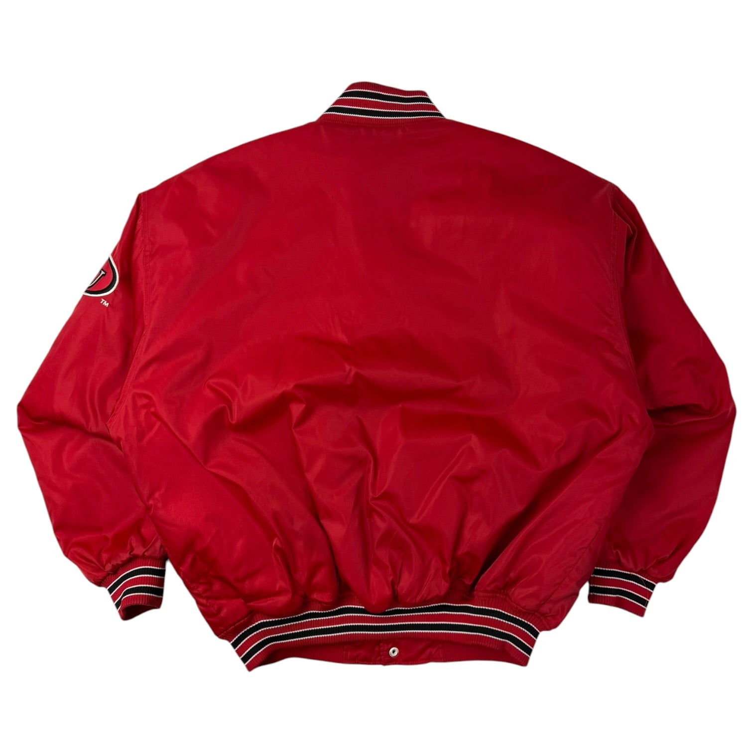 Vintage Indiana University Nylon Bomber Jacket Red