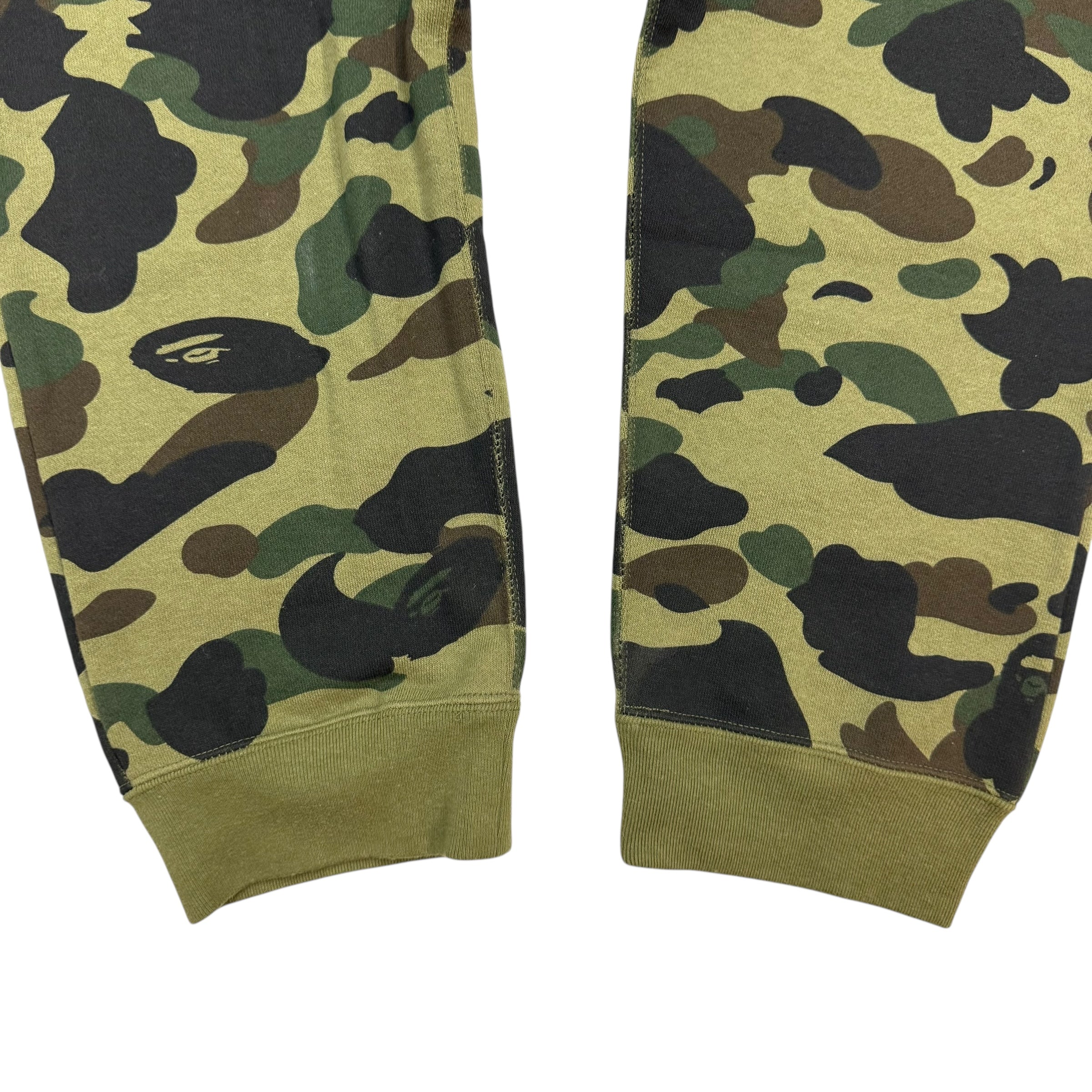 BAPE 1st Shark Camo Sweatpants Green