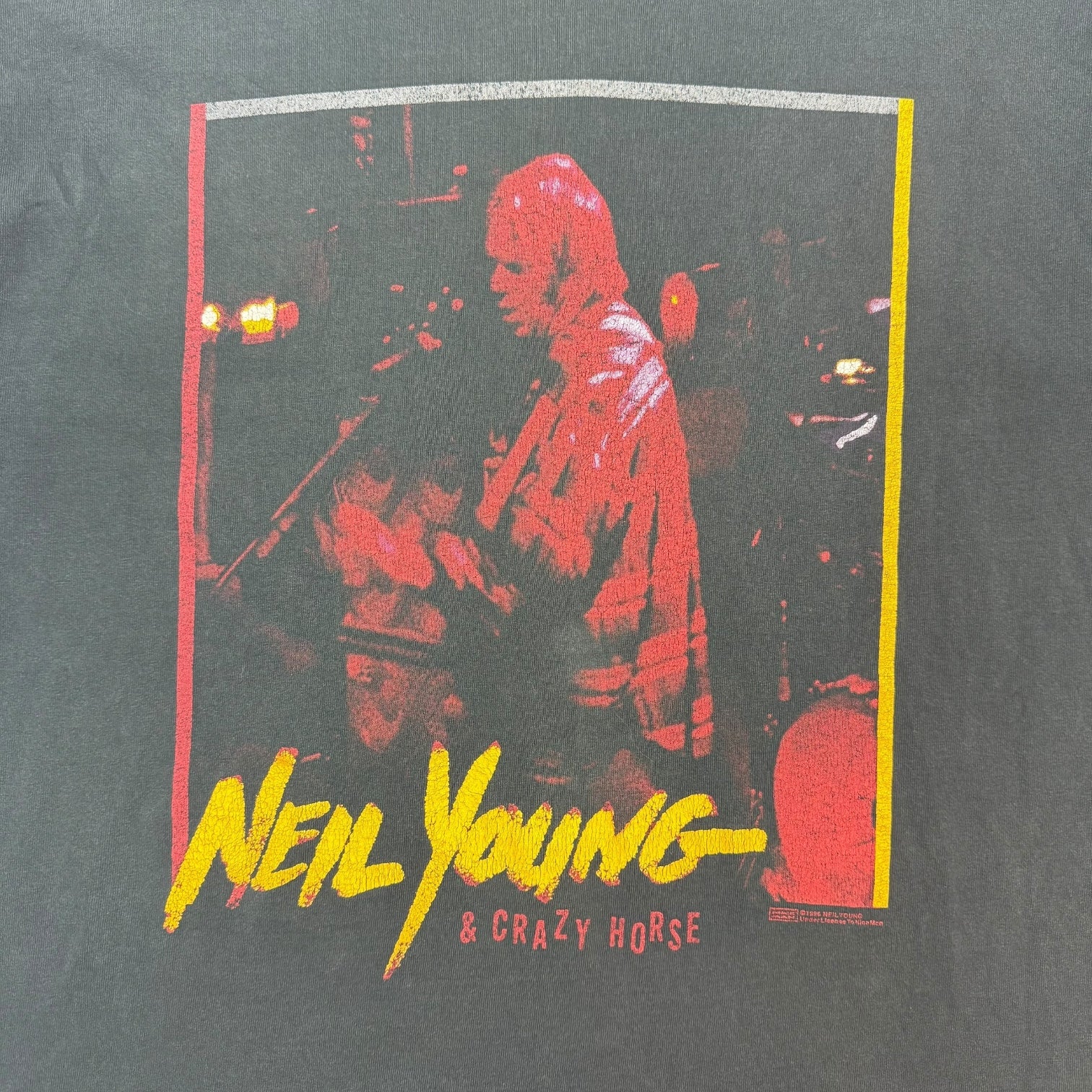 1996 Neil Young & Crazy Horse Tour Tee Black