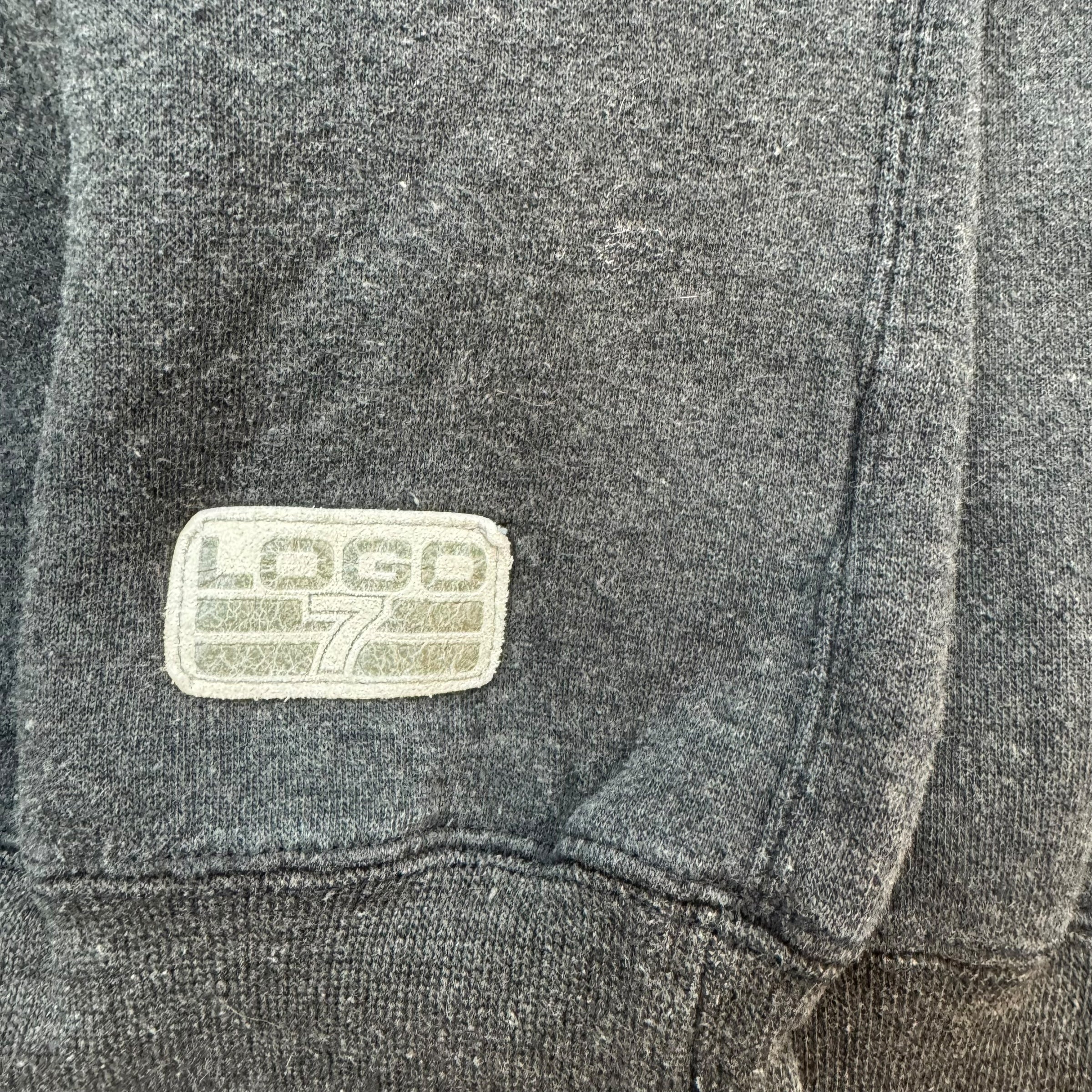 Vintage Logo 7 Chicago Bulls Crewneck Faded Grey