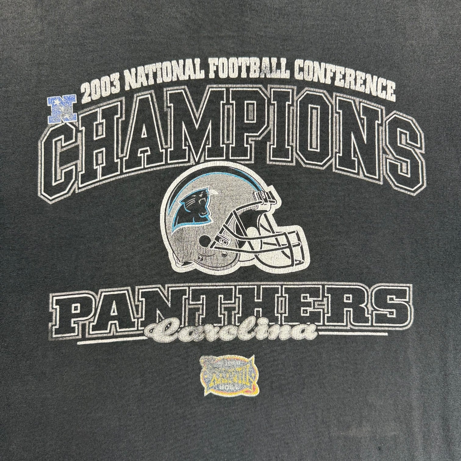 2003 Carolina Panthers NFC Champs Tee Black
