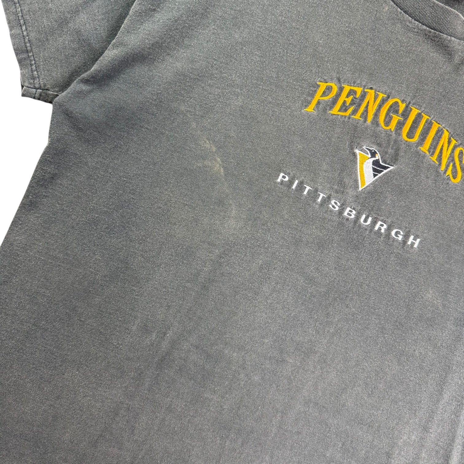 Vintage Pittsburgh Penguins Tee Faded Black