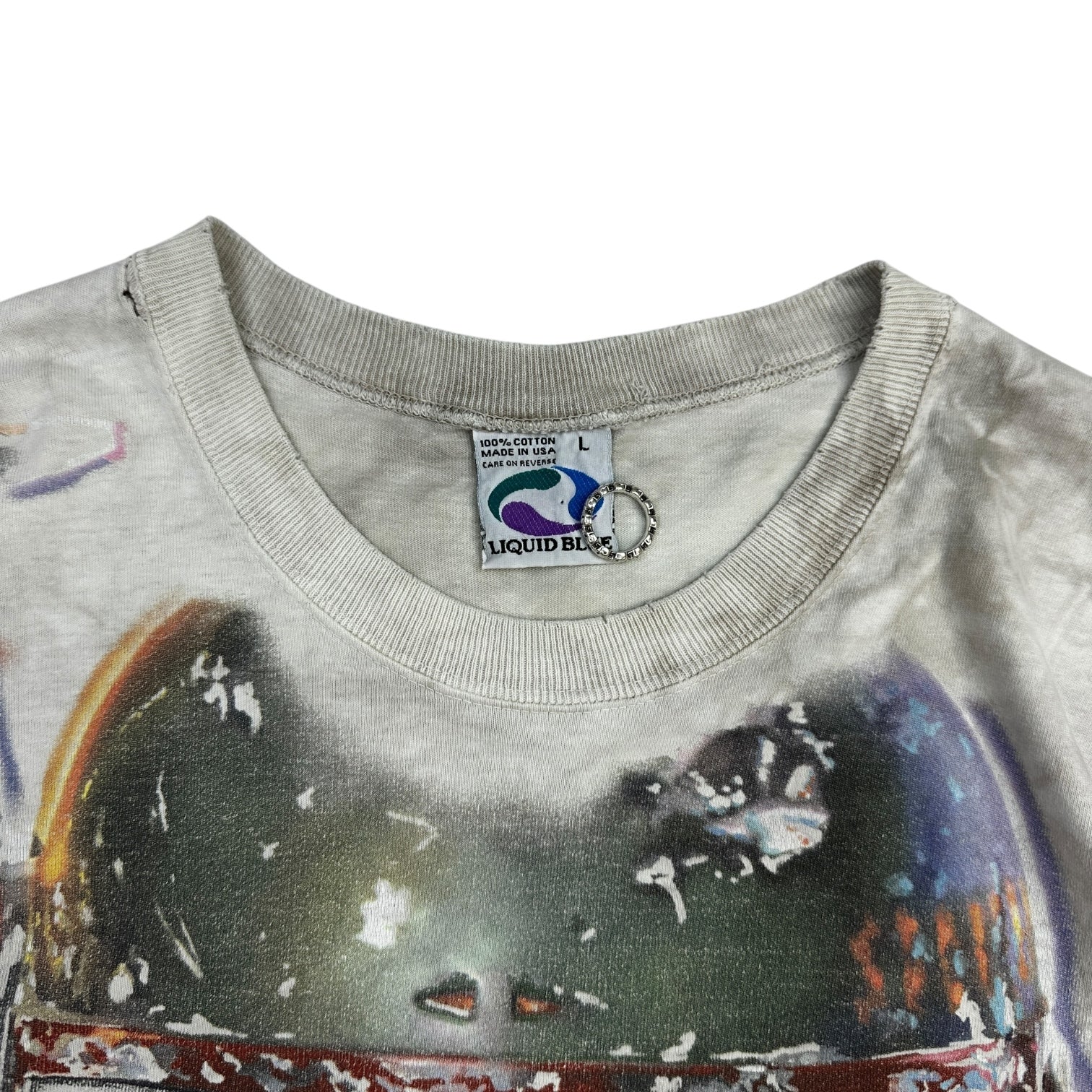 Vintage Liquid Blue Star Wars Boba Fett T-Shirt