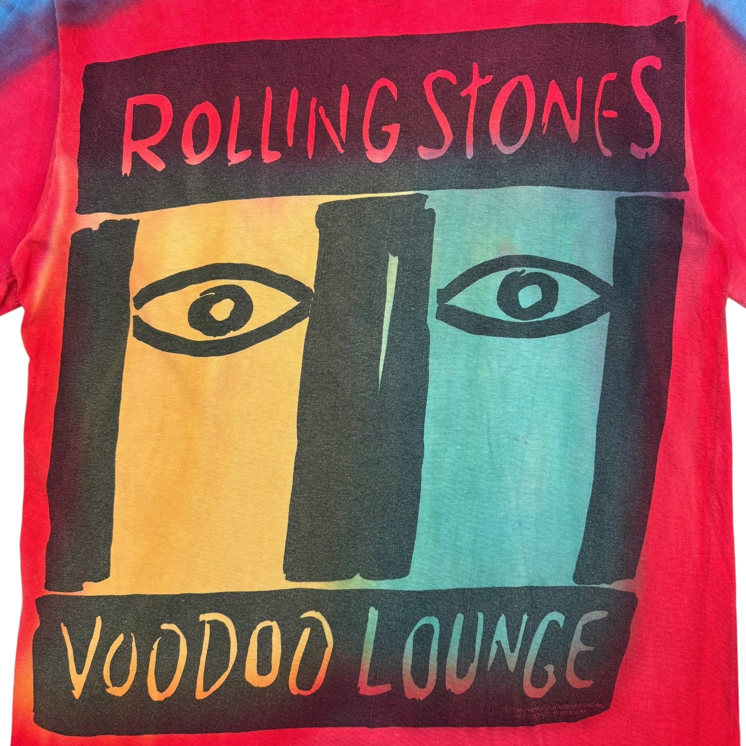 1994 Rolling Stones Voodoo Lounge Tee Blue/Red