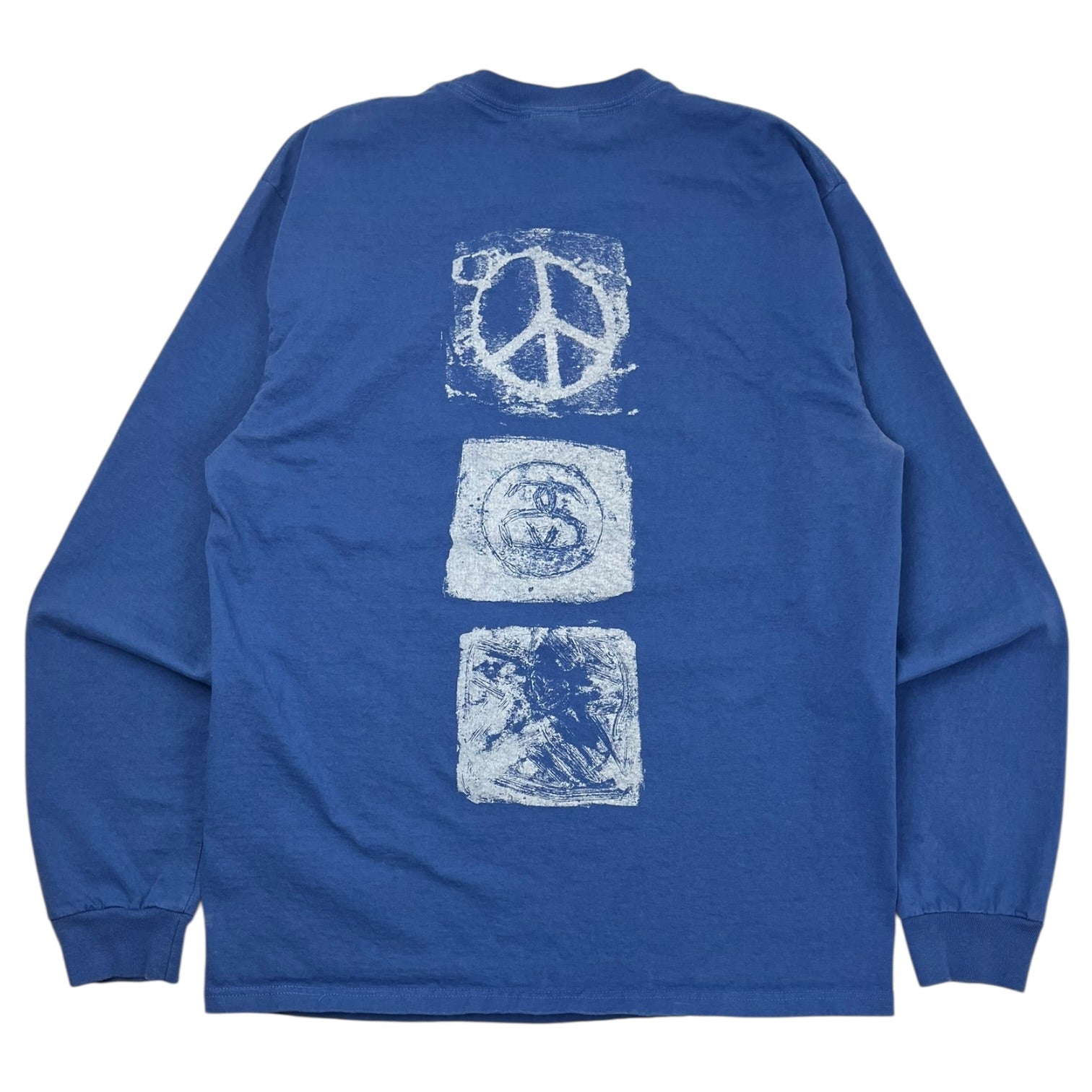 Stüssy Mono L/S Shirt Pacific Blue
