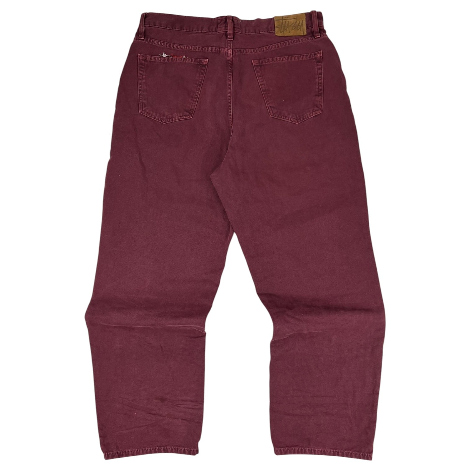 Stussy Big Ol’ Denim Burgundy
