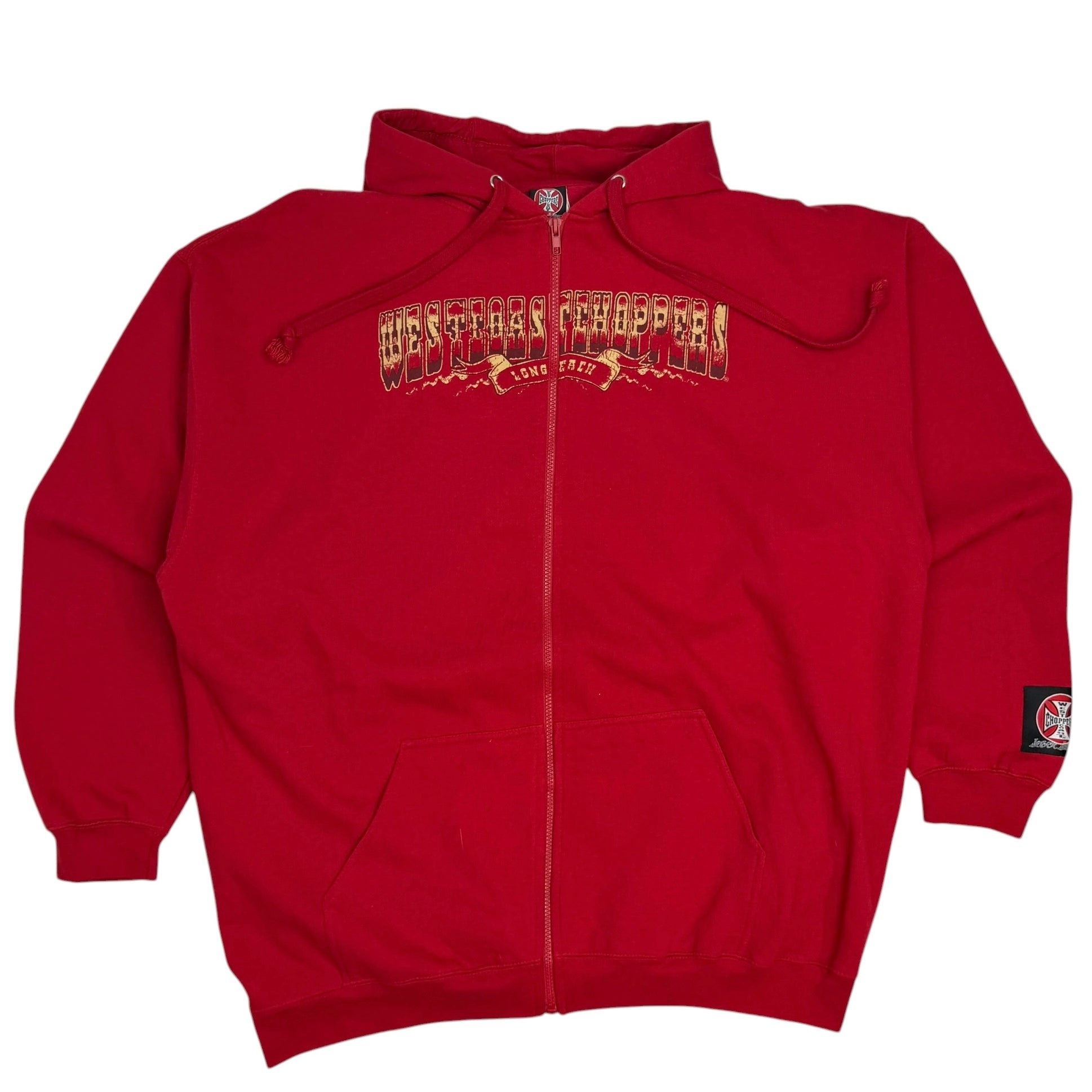 Vintage West Coast Choppers Longbeach Zip Up Red