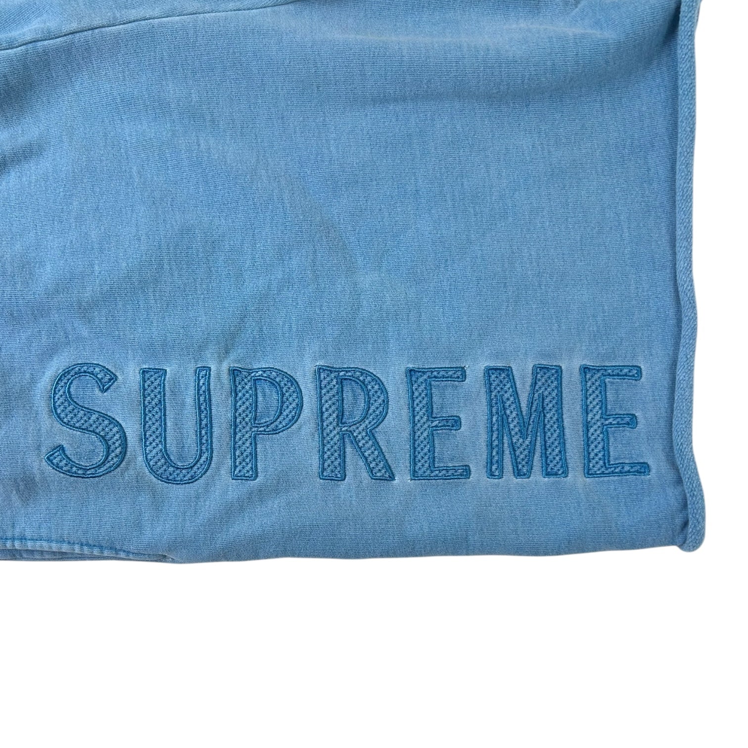 Supreme Leg Embroidery Sweatshort Blue