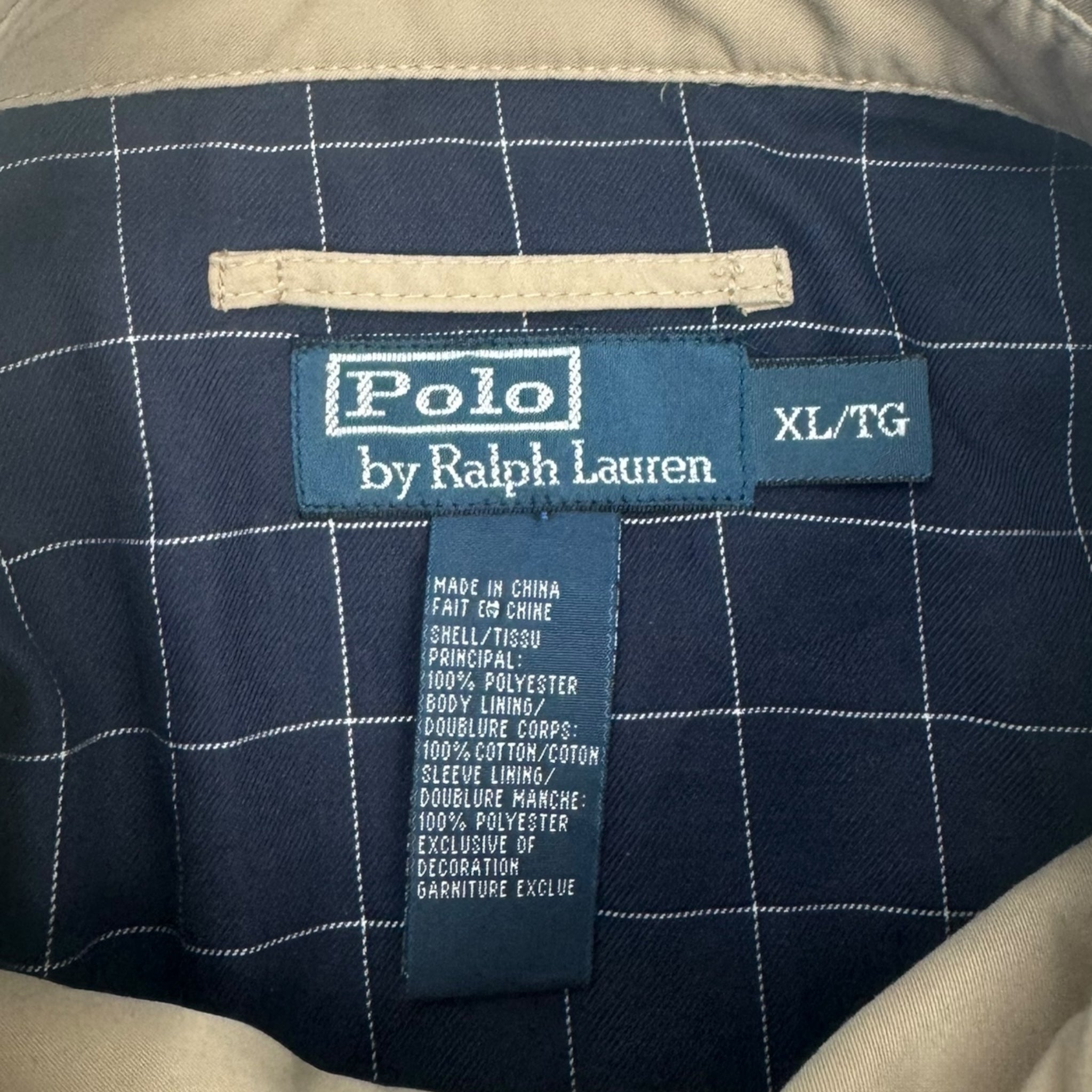Vintage Polo Ralph Lauren Harrington Jacket Beige
