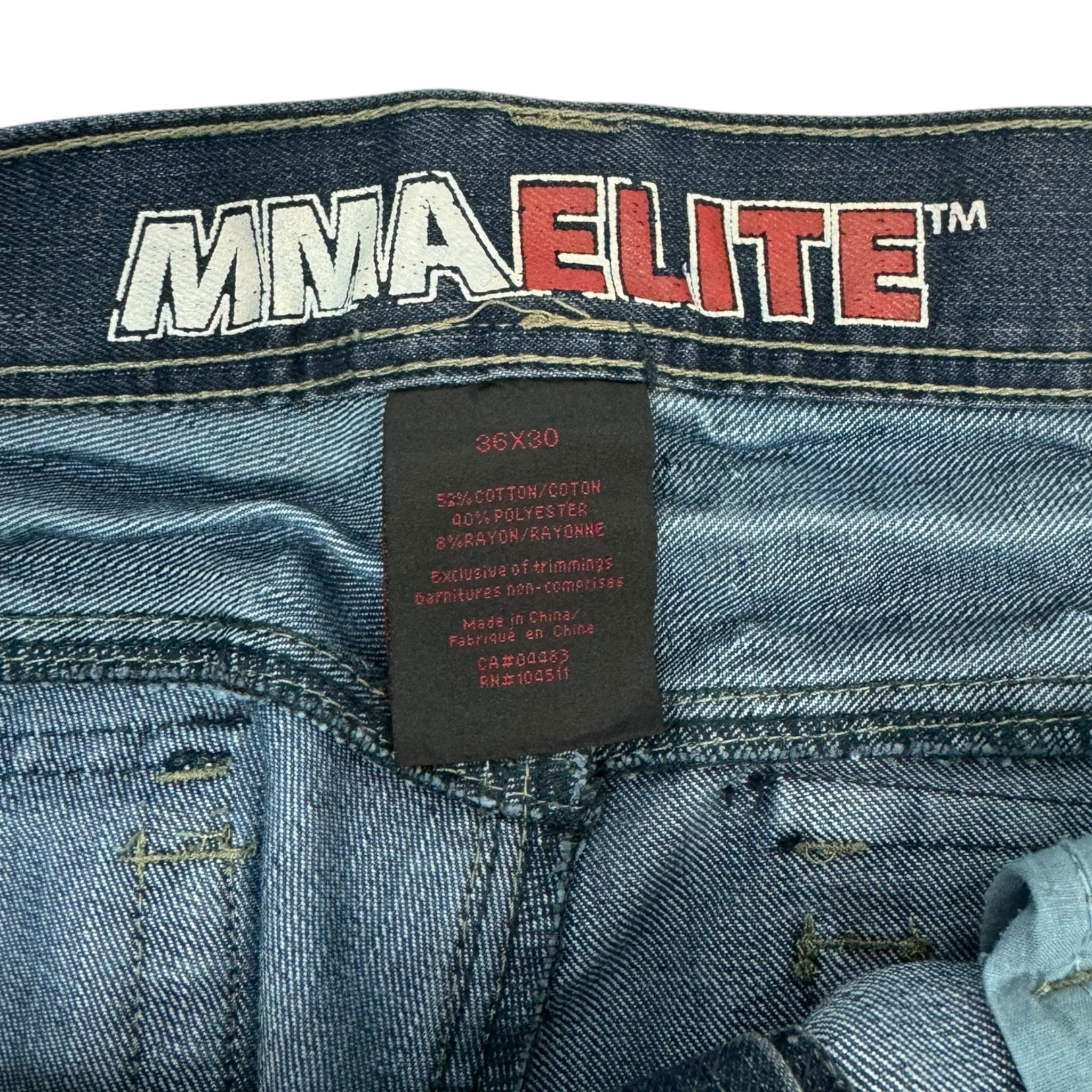 Y2K MMA Elite Embroidered Denim Bottoms