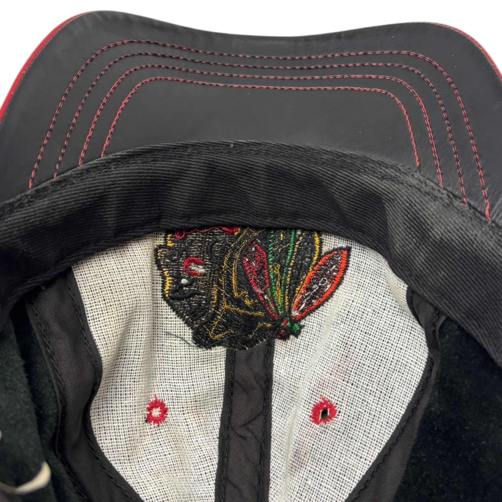 Vintage Chicago Blackhawks Leather NHL Hat