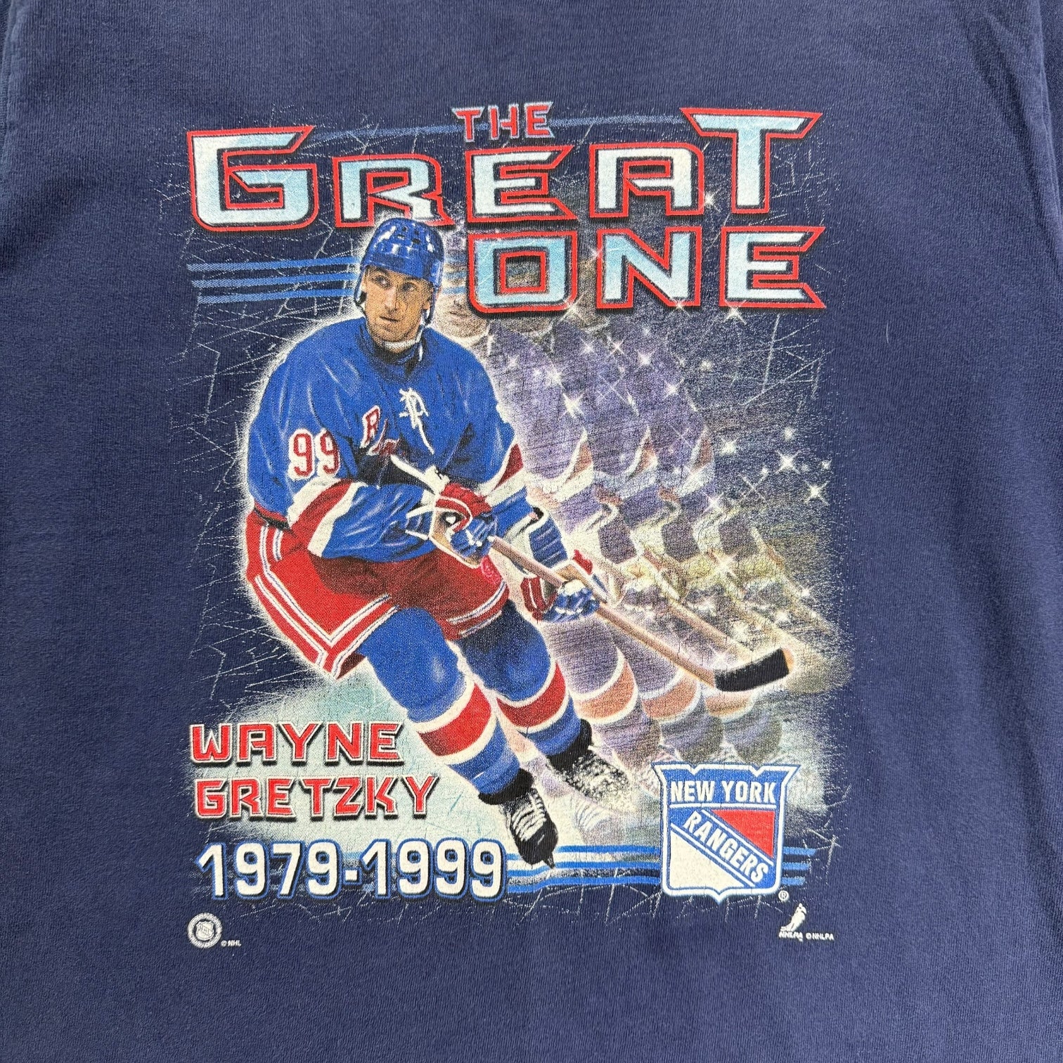 1999 Wayne Gretzky The Great One Tee Navy Blue